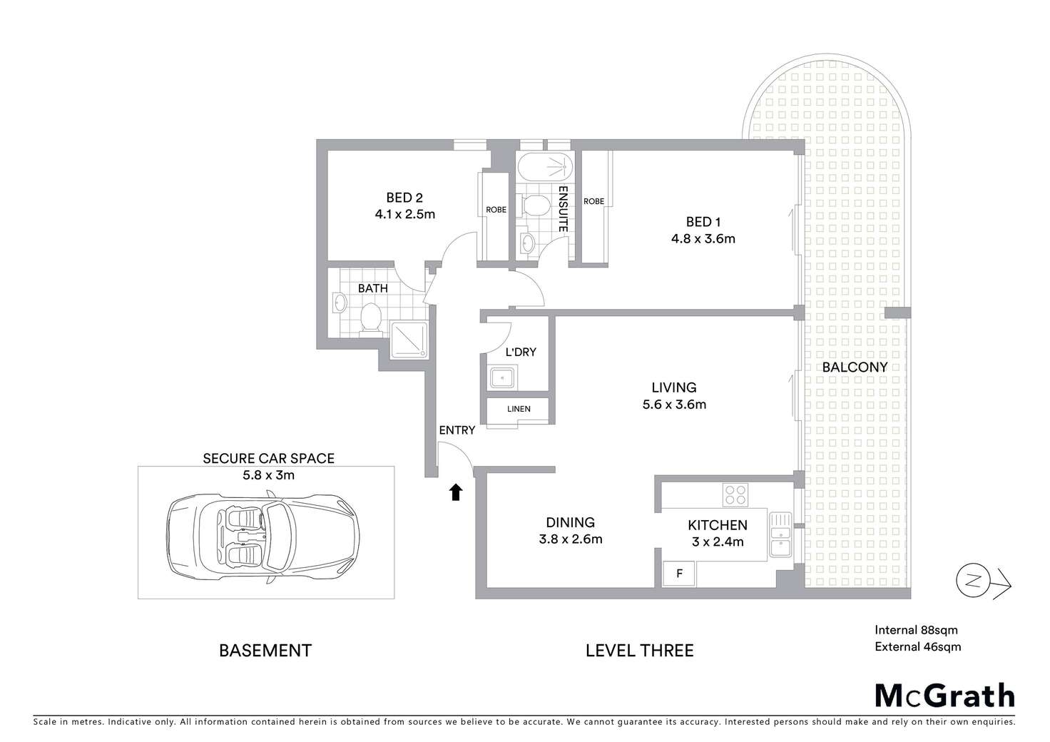 Floorplan of Homely unit listing, 33/38 Dening Street, The Entrance NSW 2261