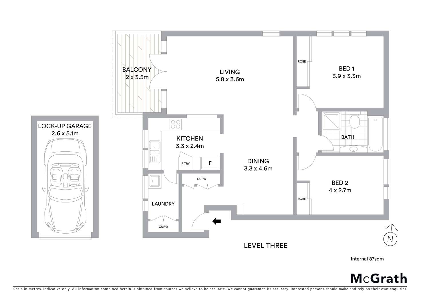 Floorplan of Homely apartment listing, 31/299 Burns Bay Road, Lane Cove NSW 2066