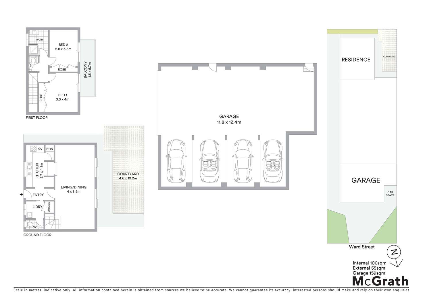 Floorplan of Homely townhouse listing, 4/7 Ward Street, Gosford NSW 2250