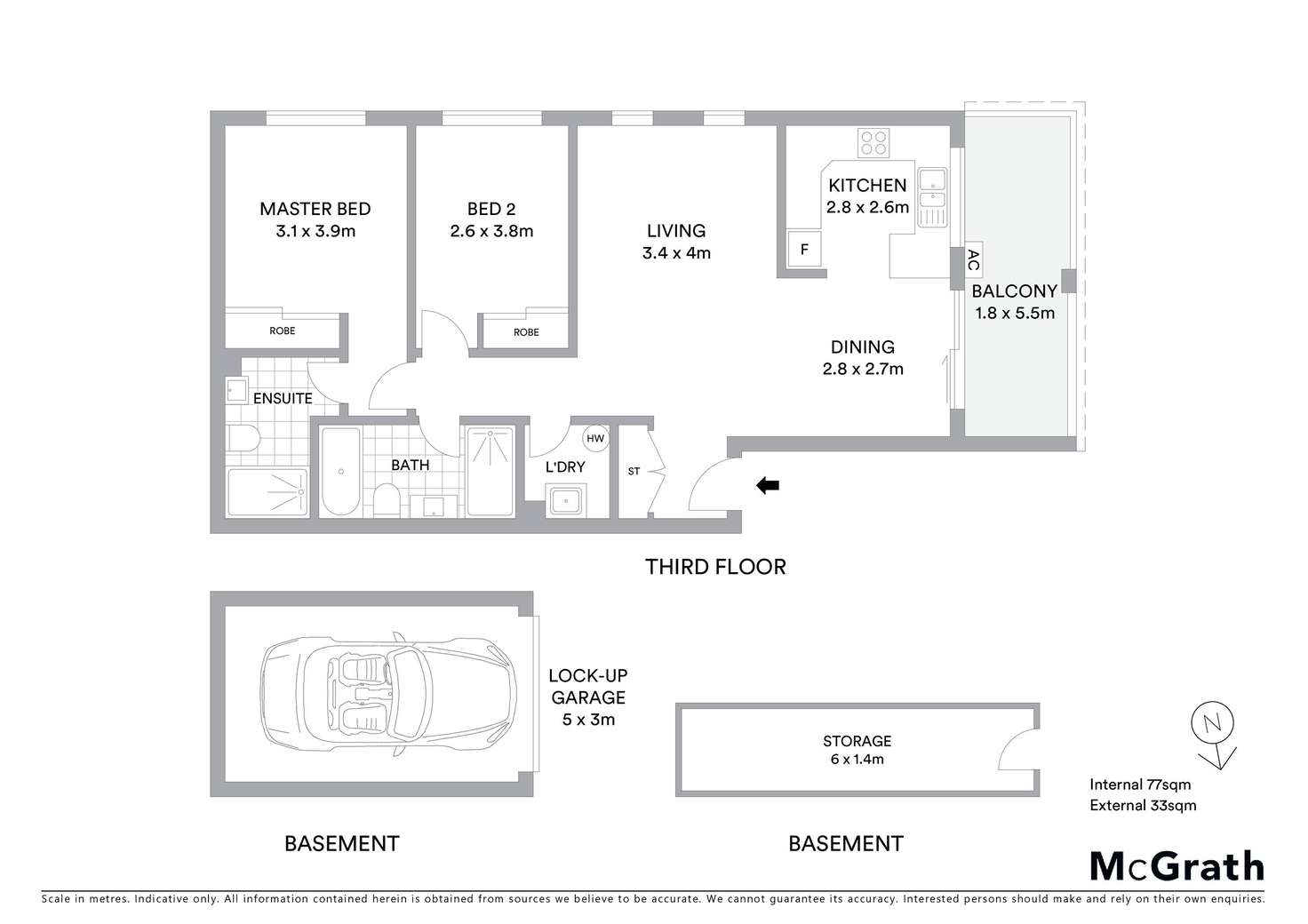 Floorplan of Homely unit listing, 6/726-728 Princes Highway, Kogarah NSW 2217