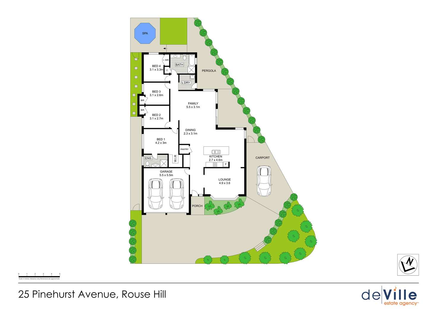 Floorplan of Homely house listing, 25 Pinehurst Avenue, Rouse Hill NSW 2155