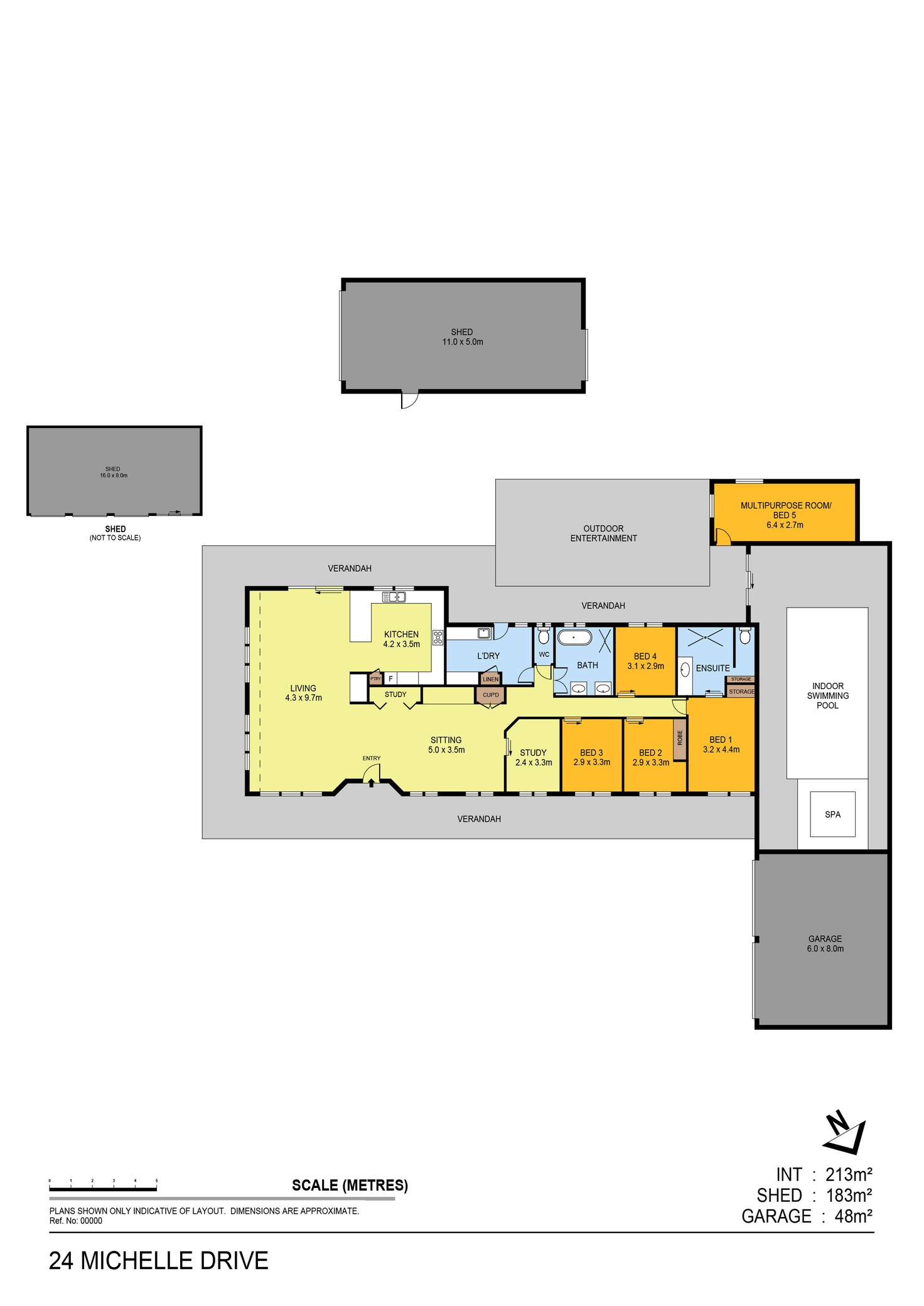 Floorplan of Homely house listing, 24 Michelle Drive, Maiden Gully VIC 3551