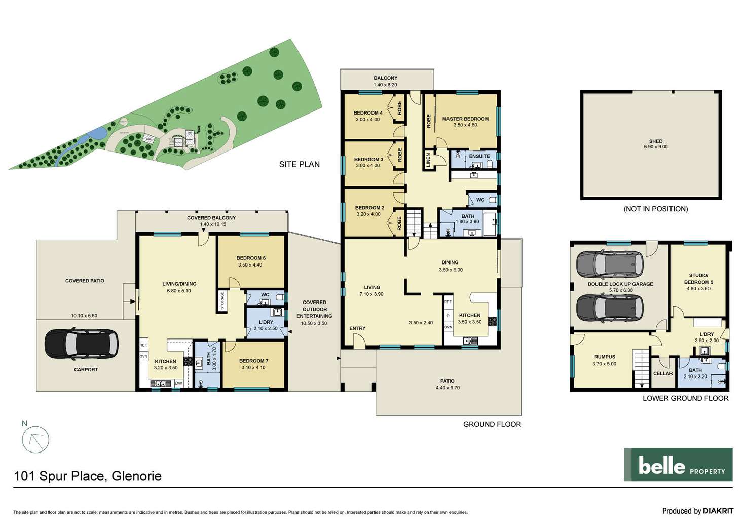 Floorplan of Homely acreageSemiRural listing, 101 Spur Place, Glenorie NSW 2157