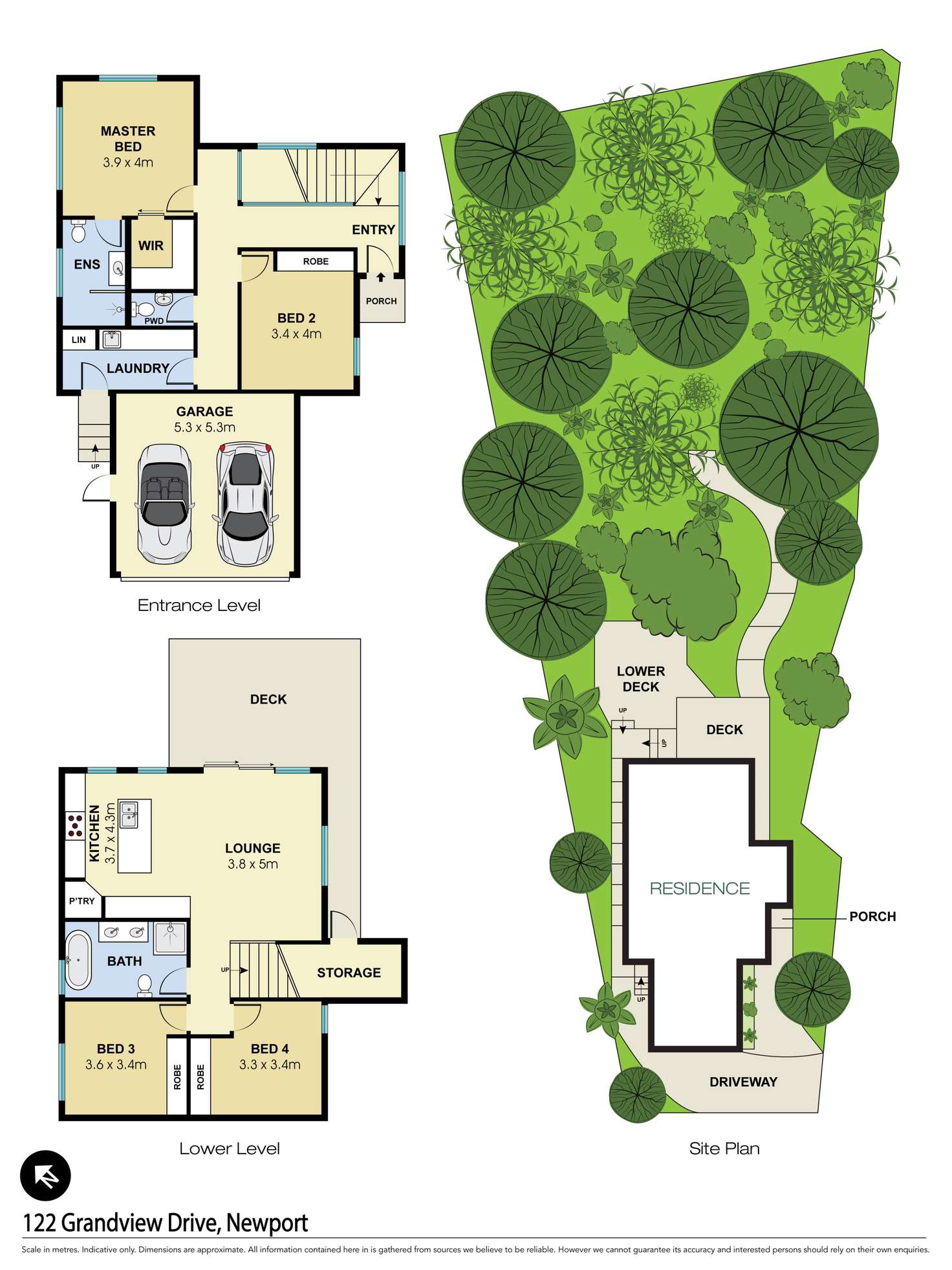 Floorplan of Homely house listing, 122 Grandview Drive, Newport NSW 2106