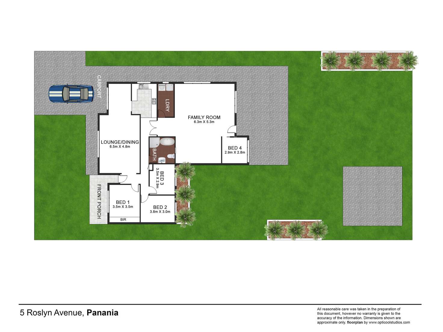 Floorplan of Homely house listing, 5 Roslyn Avenue, Panania NSW 2213
