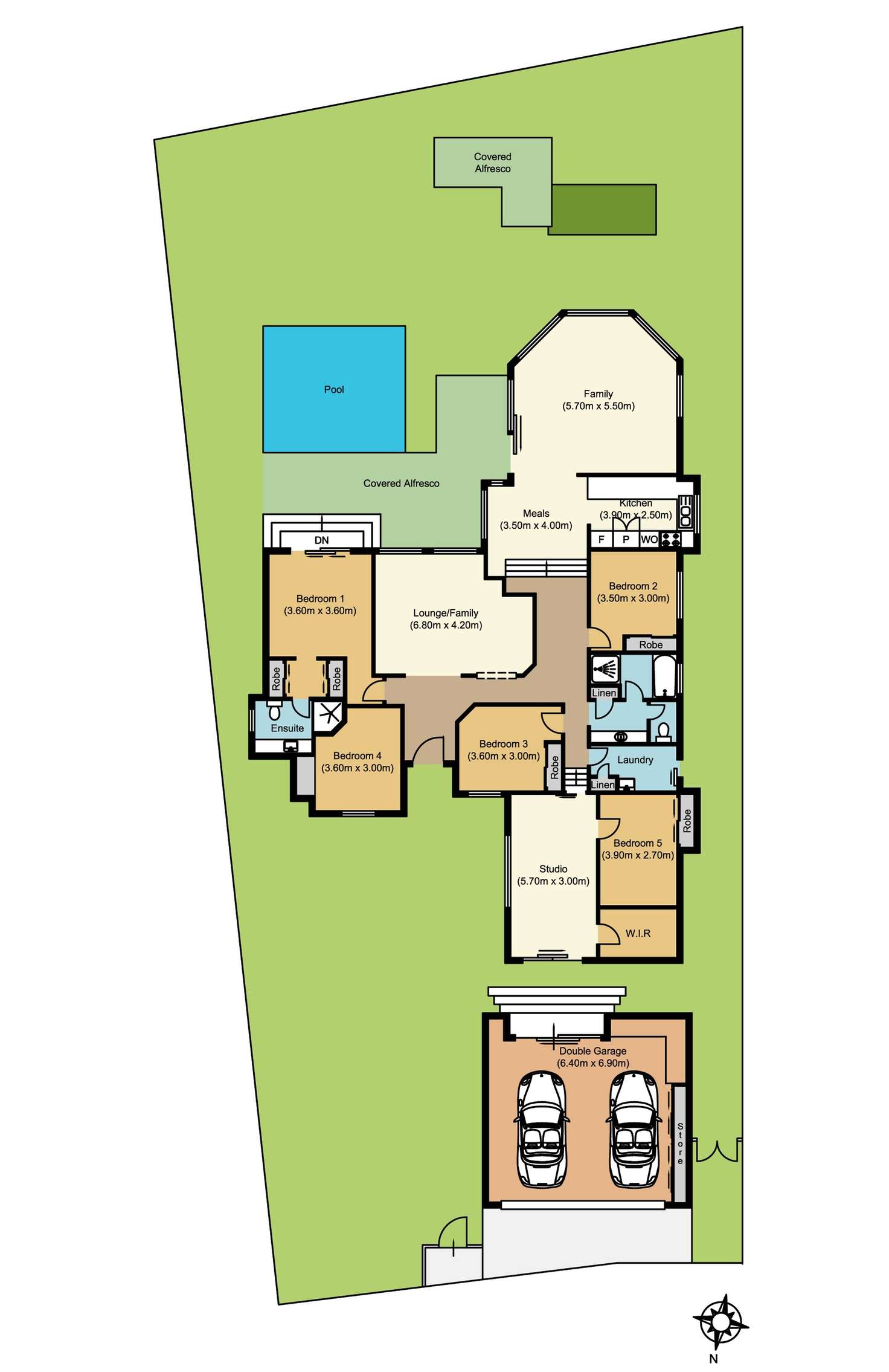 Floorplan of Homely house listing, 58 Arnold Palmer Drive, Parkwood QLD 4214