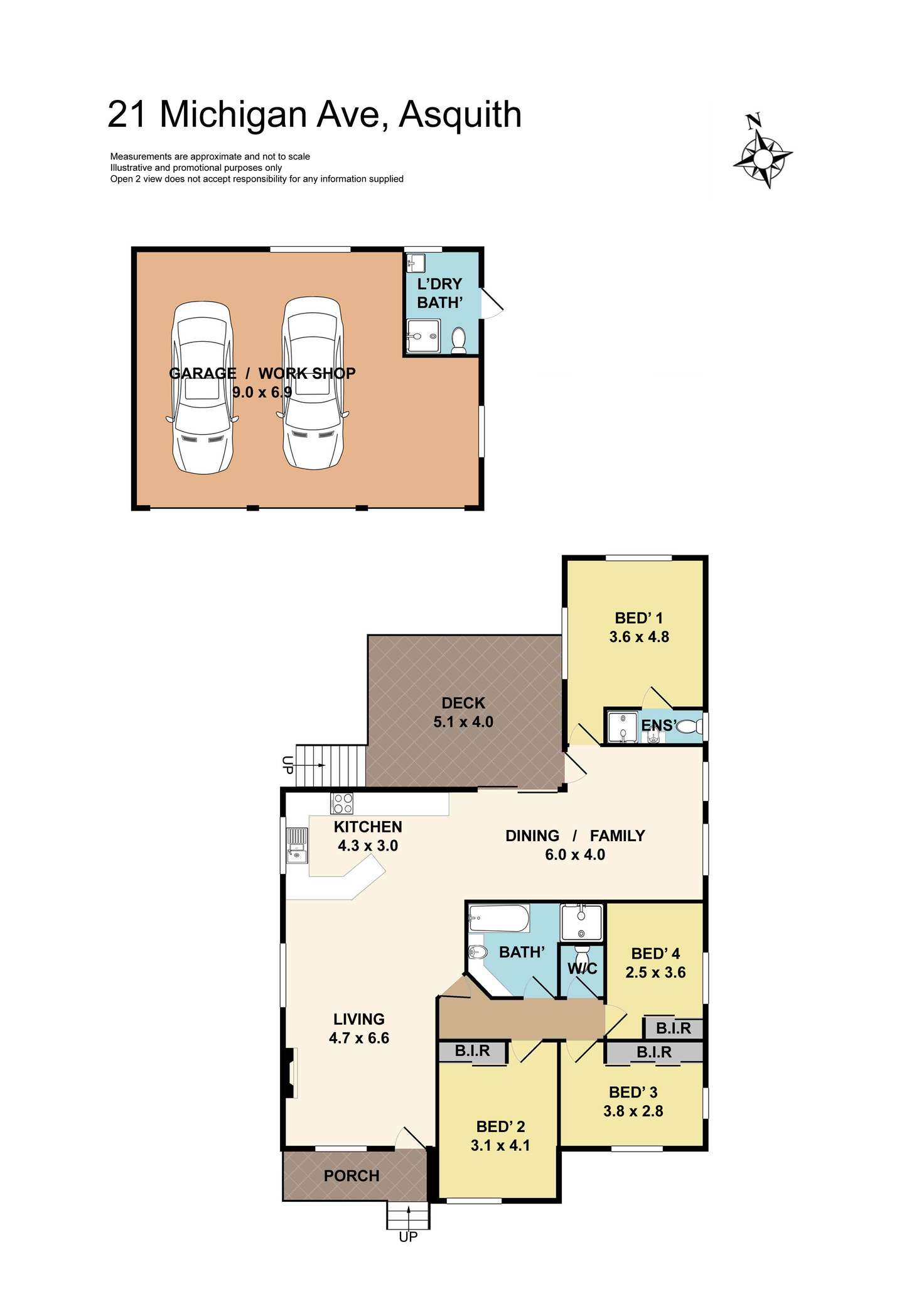 Floorplan of Homely house listing, 21 Michigan Avenue, Asquith NSW 2077