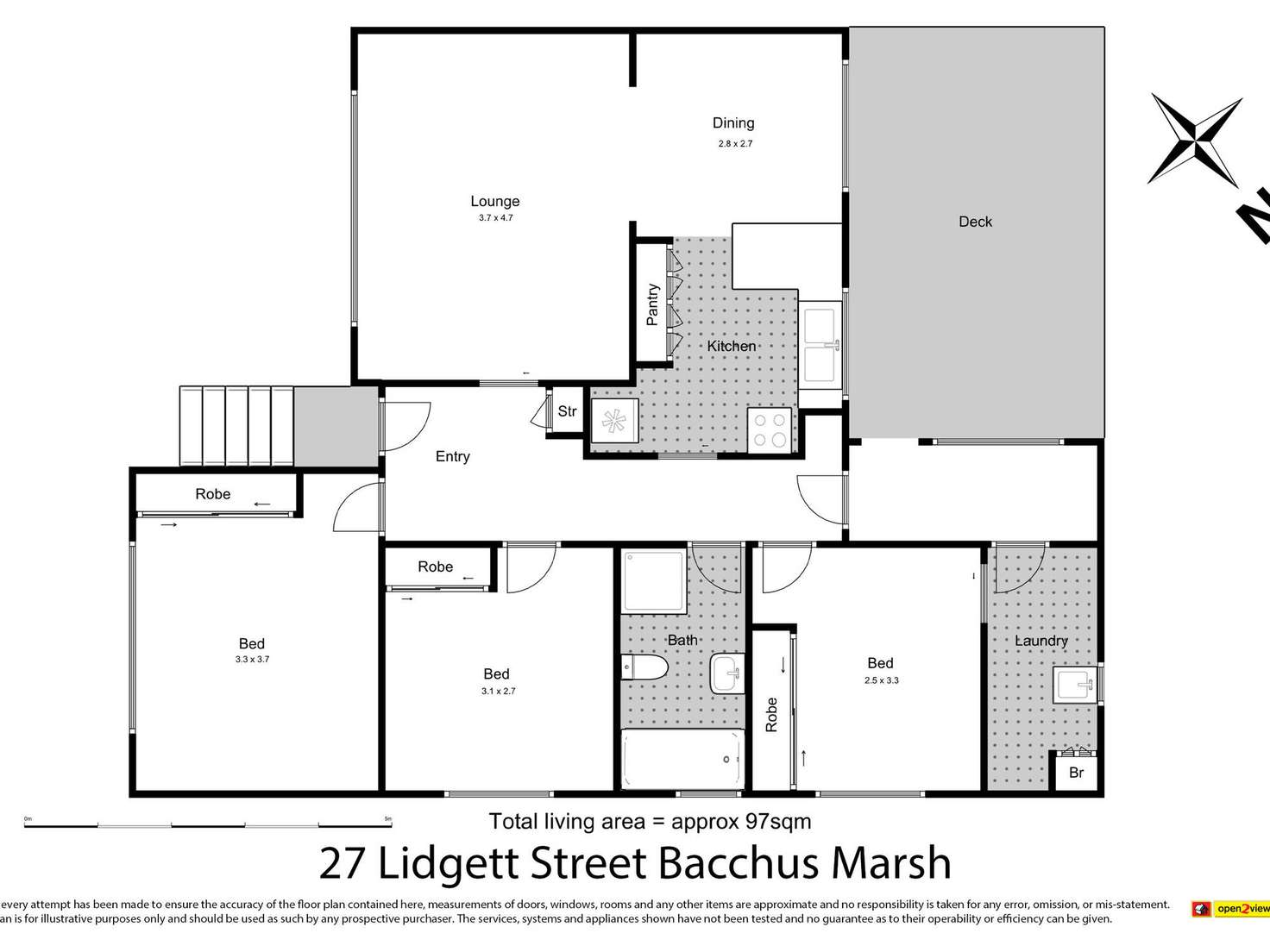 Floorplan of Homely house listing, 27 Lidgett Street, Bacchus Marsh VIC 3340