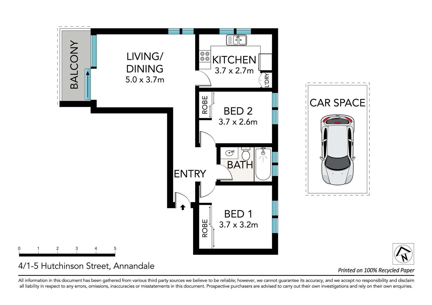 Floorplan of Homely apartment listing, 4/1 Hutchinson Street, Annandale NSW 2038