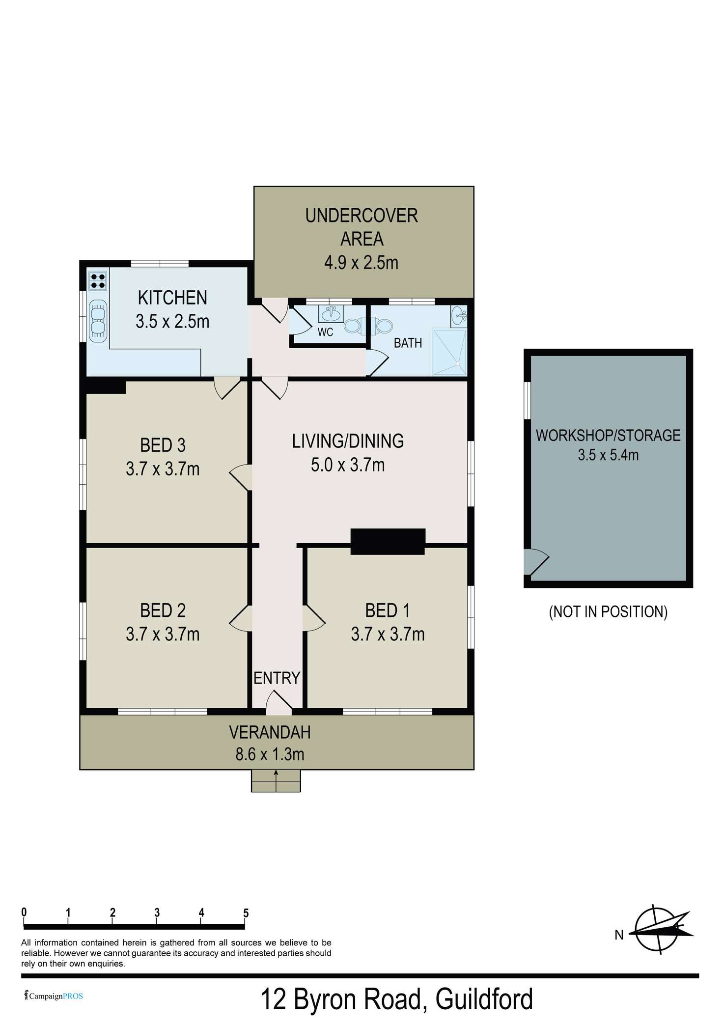 Floorplan of Homely house listing, 12 Byron Road, Guildford NSW 2161