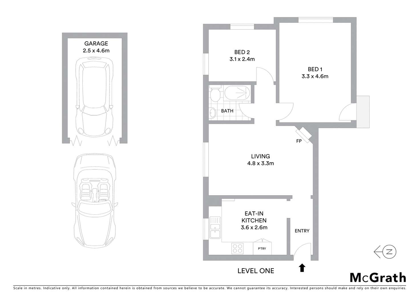 Floorplan of Homely apartment listing, 5/279 Alison Road, Coogee NSW 2034