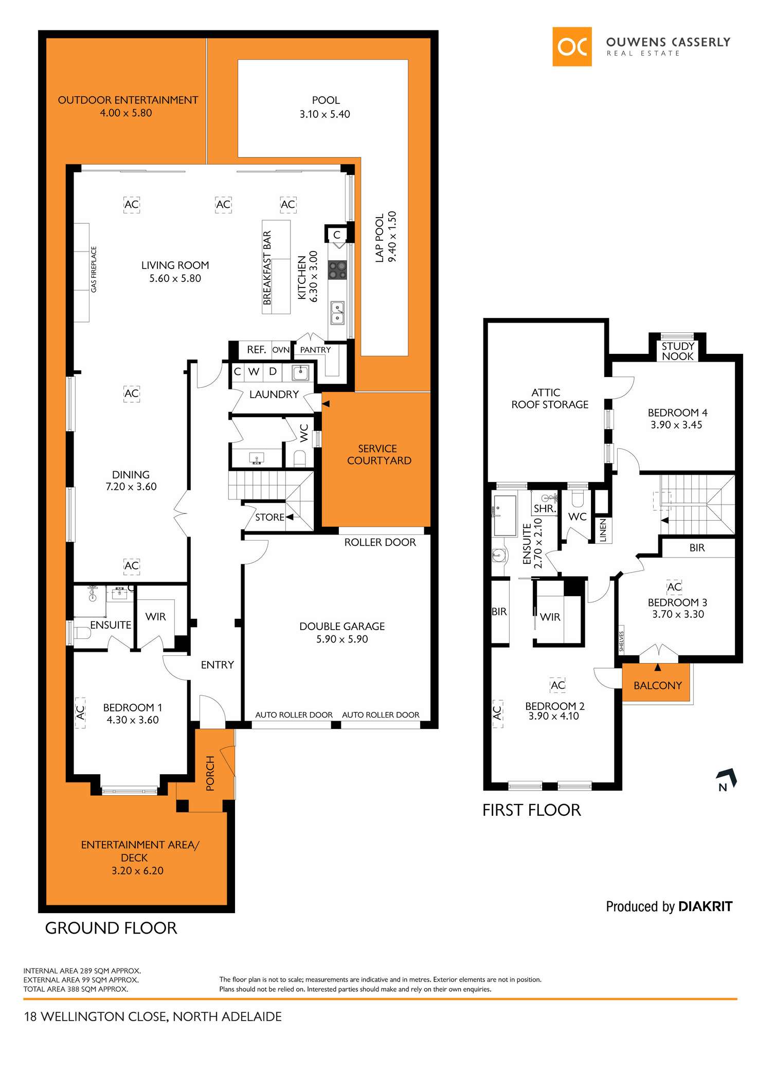 Floorplan of Homely house listing, 18 Wellington Close, North Adelaide SA 5006