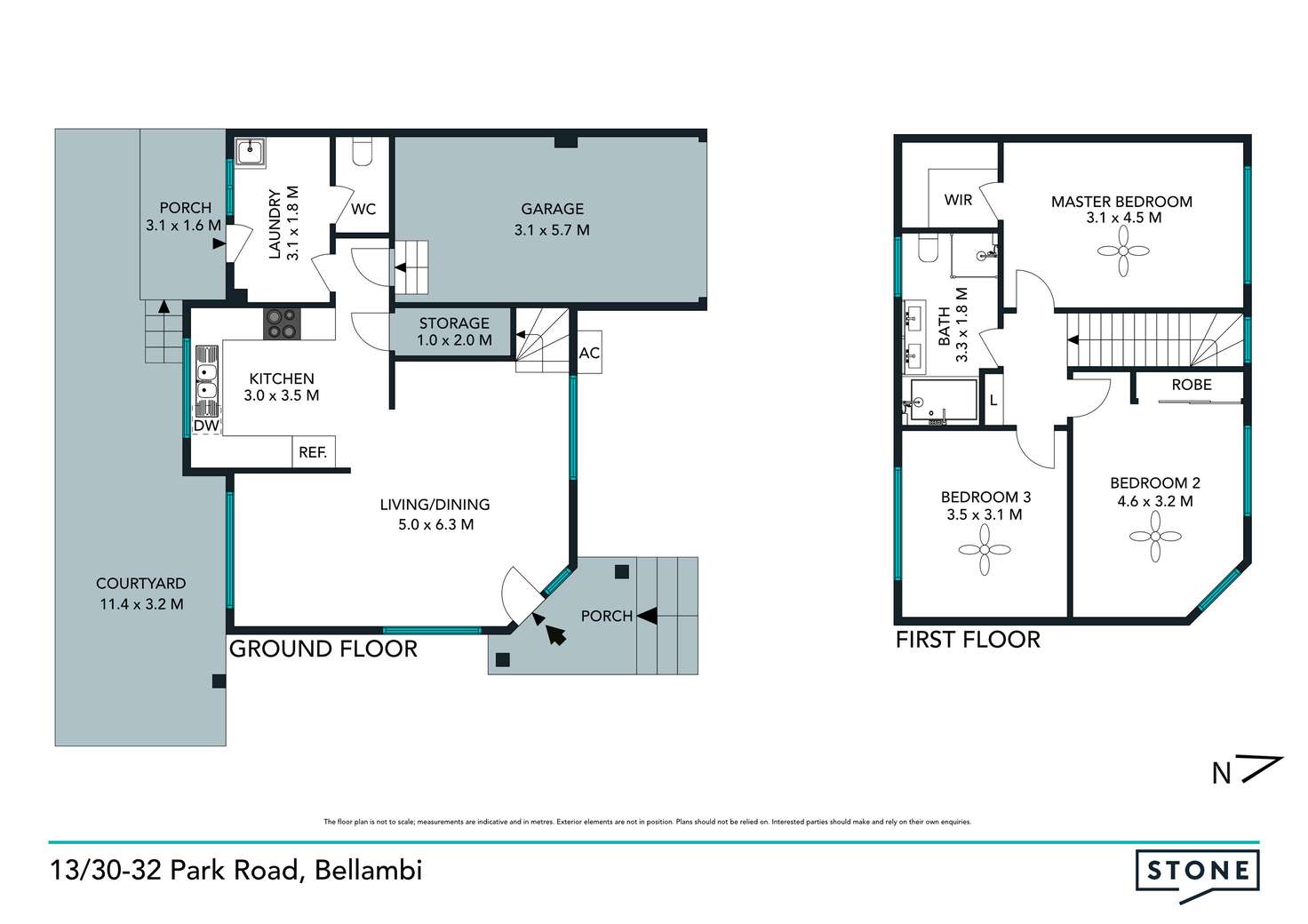 Floorplan of Homely townhouse listing, 13/30-32 Park Road, Bellambi NSW 2518