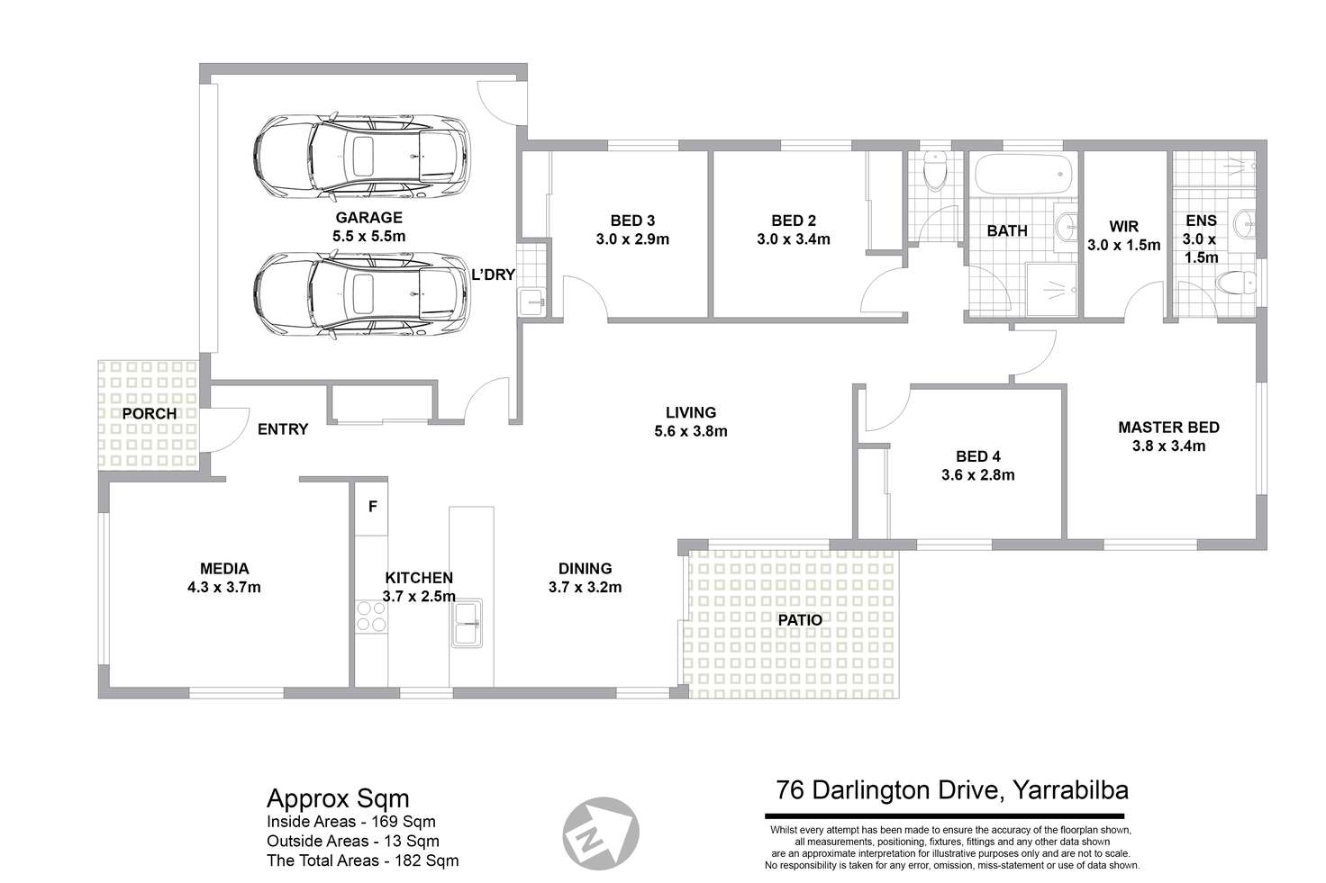 Floorplan of Homely house listing, 76 Darlington Drive, Yarrabilba QLD 4207