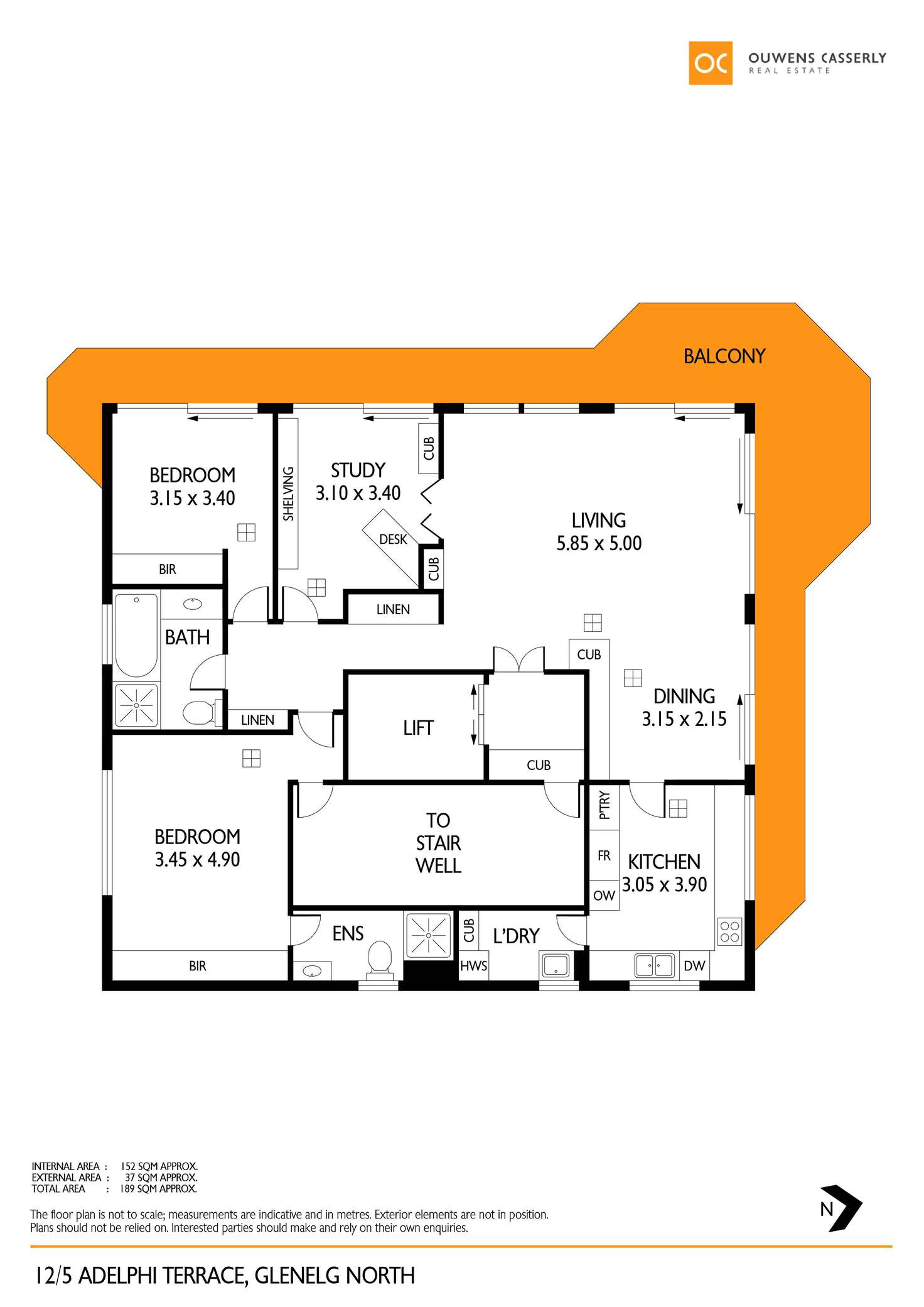 Floorplan of Homely apartment listing, 12/5 Adelphi Terrace, Glenelg North SA 5045