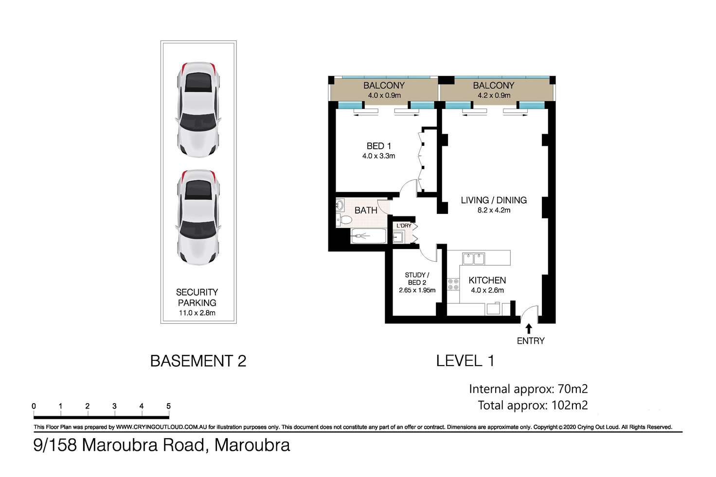 Floorplan of Homely apartment listing, 9/156-158 Maroubra Road, Maroubra NSW 2035