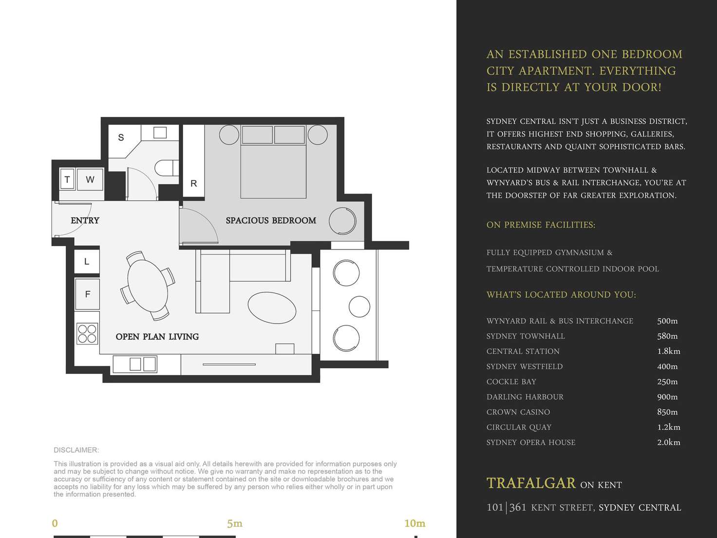 Floorplan of Homely apartment listing, 101/361 Kent Street, Sydney NSW 2000