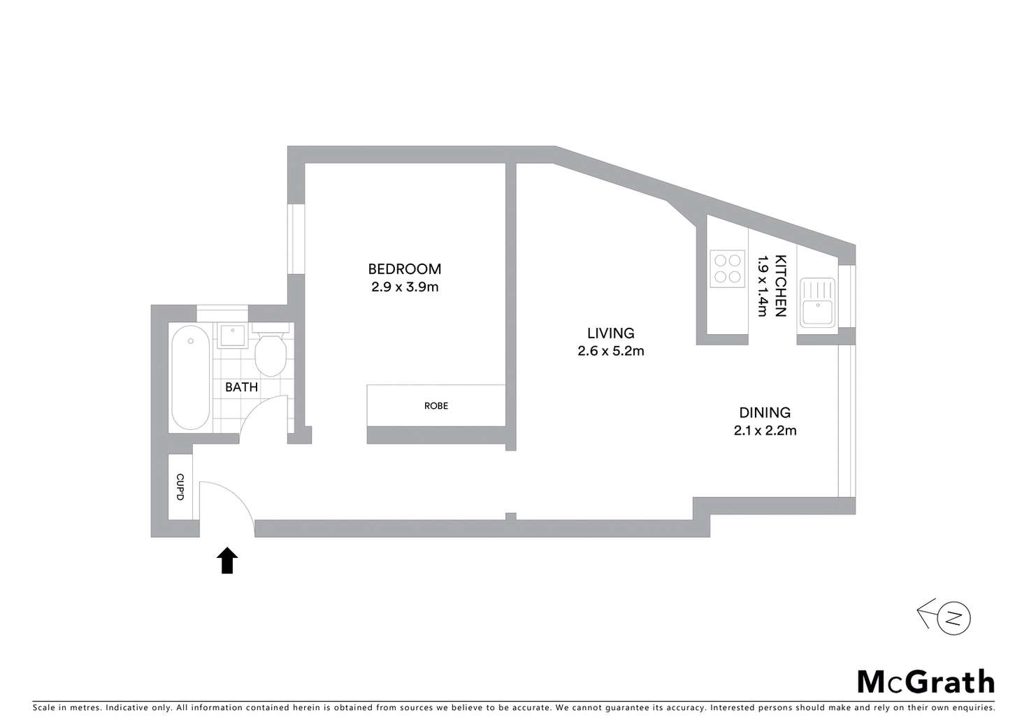 Floorplan of Homely apartment listing, 2/21 St Neot Avenue, Potts Point NSW 2011
