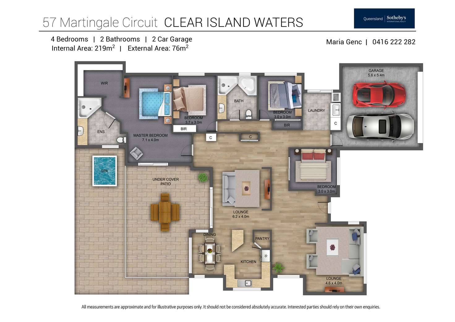 Floorplan of Homely house listing, 57 Martingale Circuit, Clear Island Waters QLD 4226