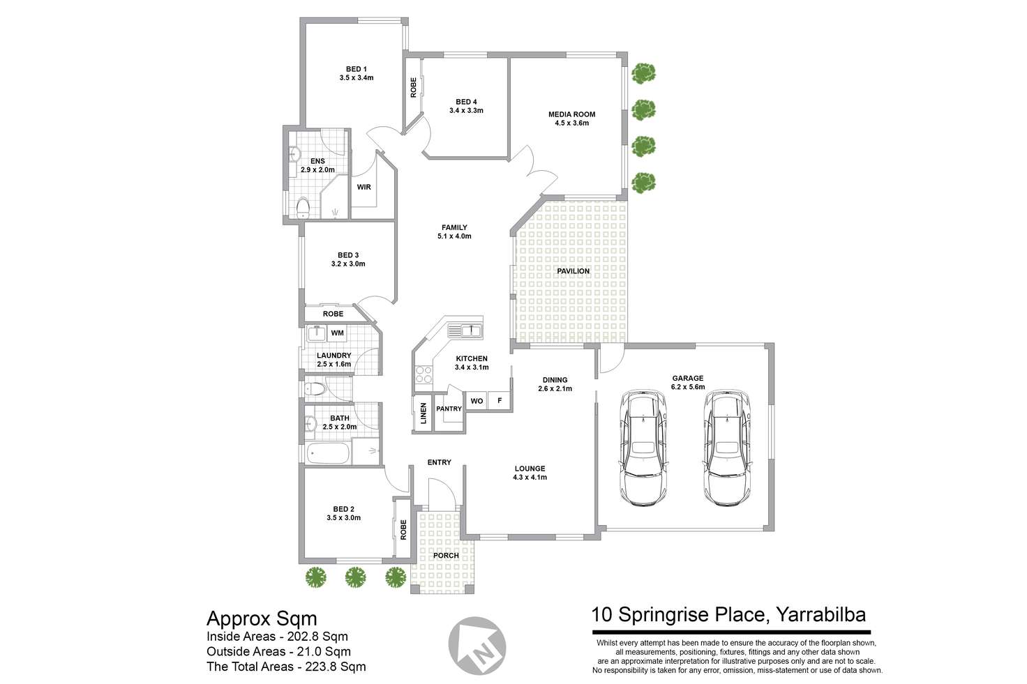 Floorplan of Homely house listing, 10 Springrise Place, Yarrabilba QLD 4207