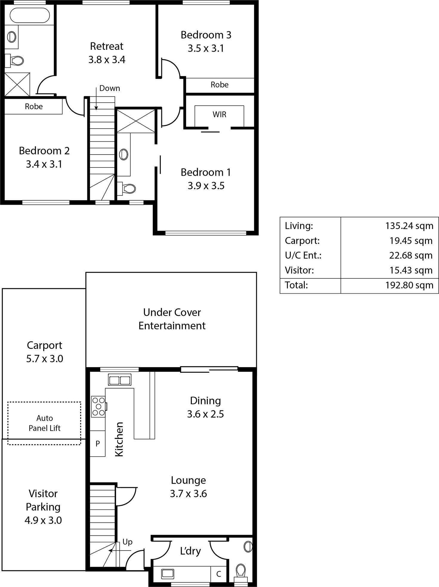 Floorplan of Homely house listing, 3/9 Dunkley Avenue, Firle SA 5070