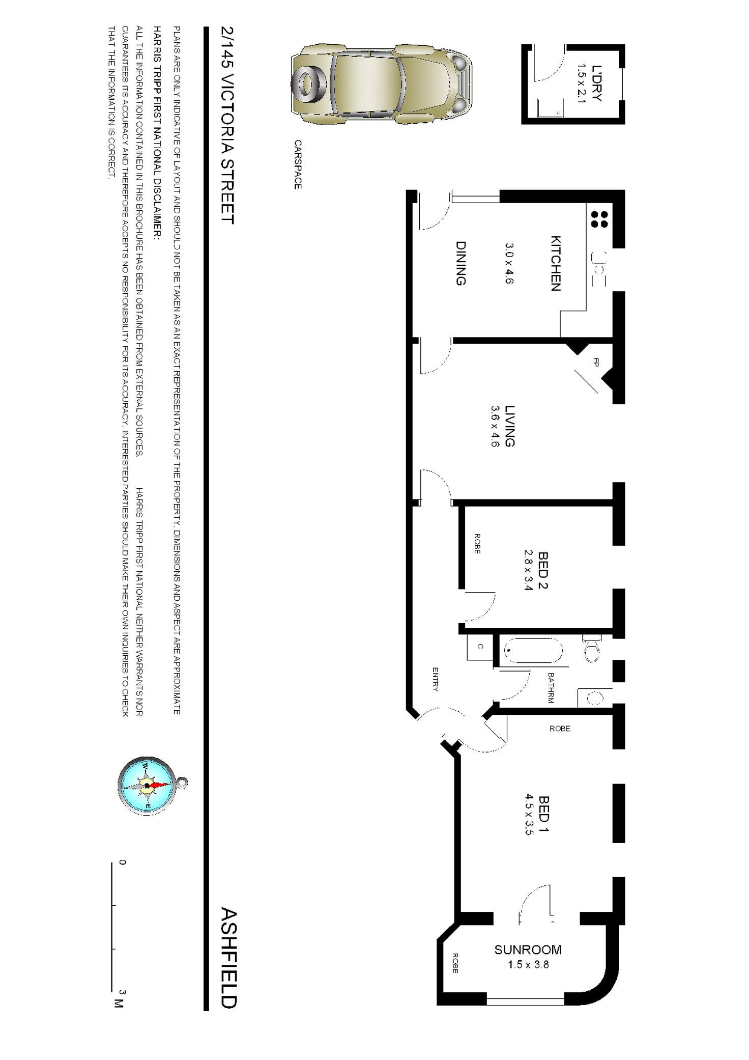 Floorplan of Homely apartment listing, 2/145 Victoria Street, Ashfield NSW 2131