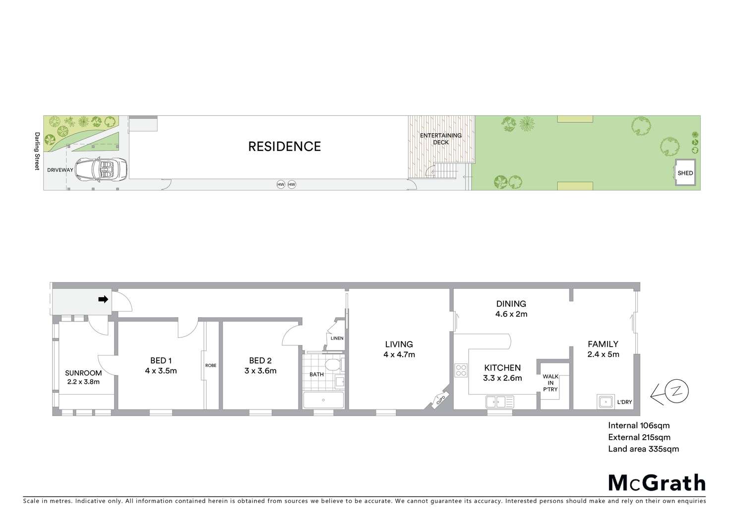 Floorplan of Homely semiDetached listing, 23 Darling Street, Bronte NSW 2024
