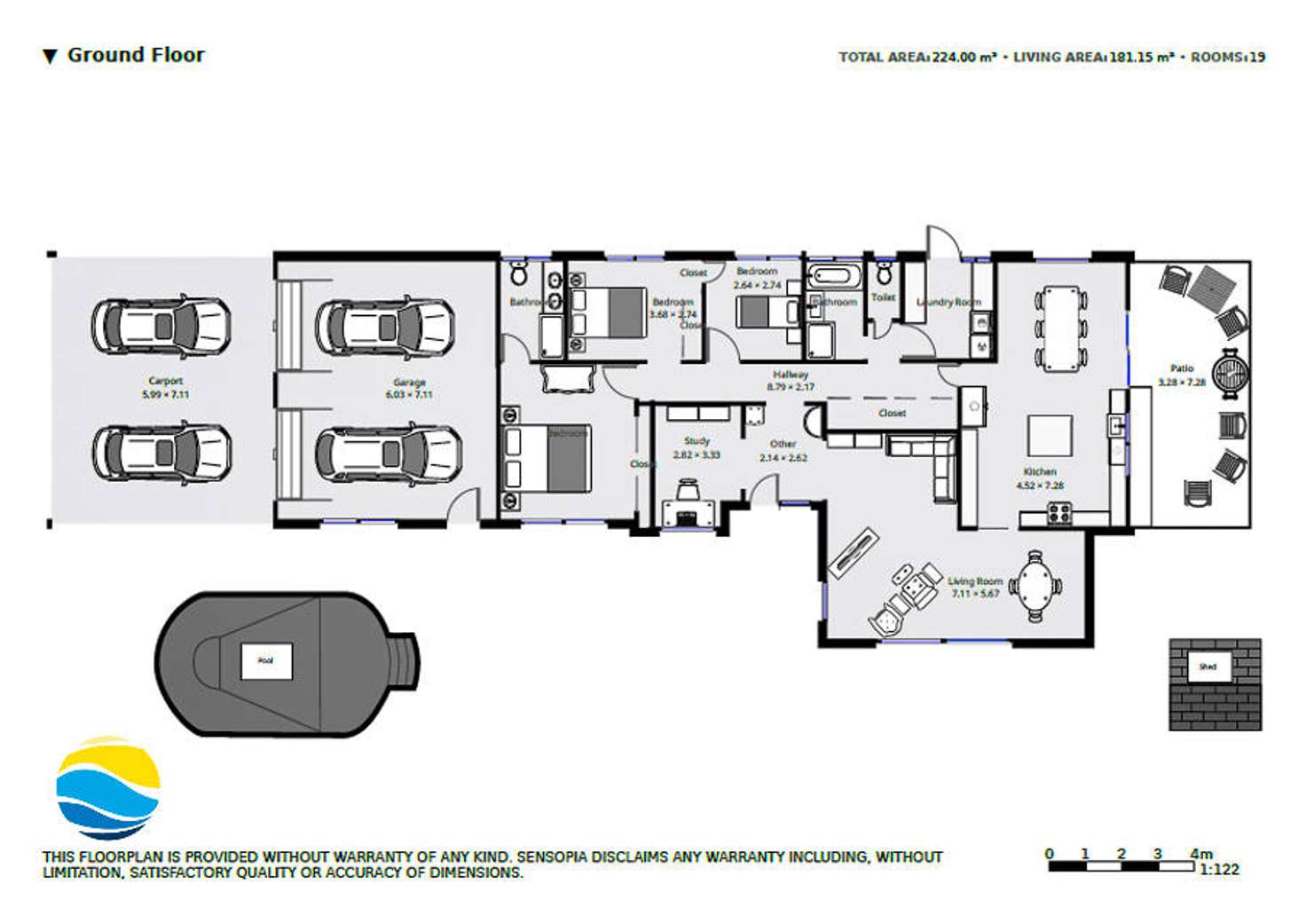 Floorplan of Homely house listing, 3 Booker Parade, Golden Beach QLD 4551