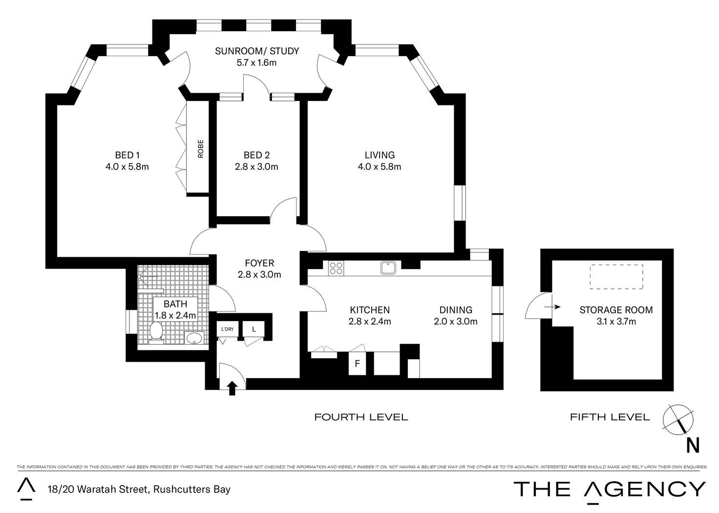 Floorplan of Homely apartment listing, 18/20-22 Waratah Street, Rushcutters Bay NSW 2011
