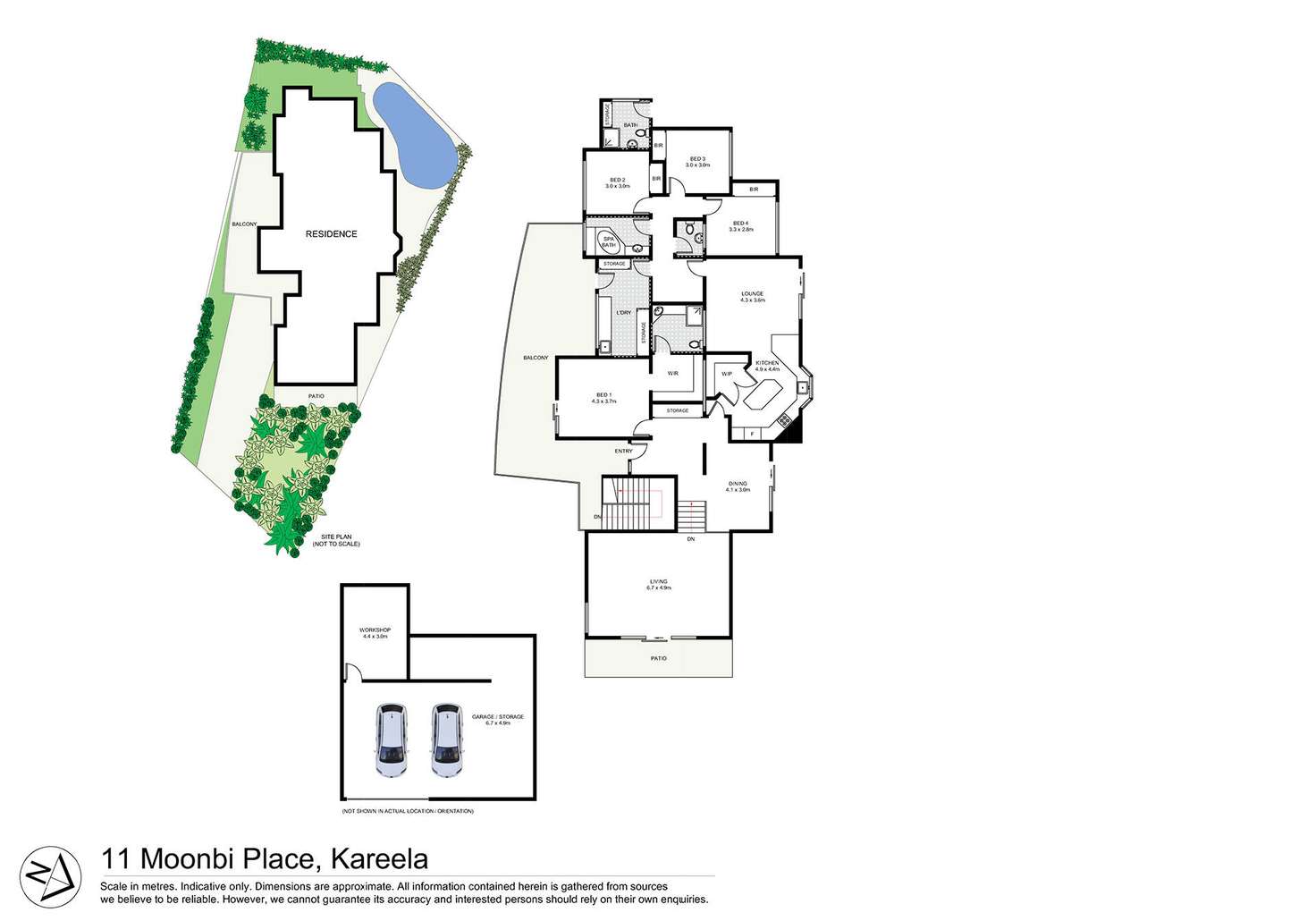 Floorplan of Homely house listing, 11 Moonbi Place, Kareela NSW 2232