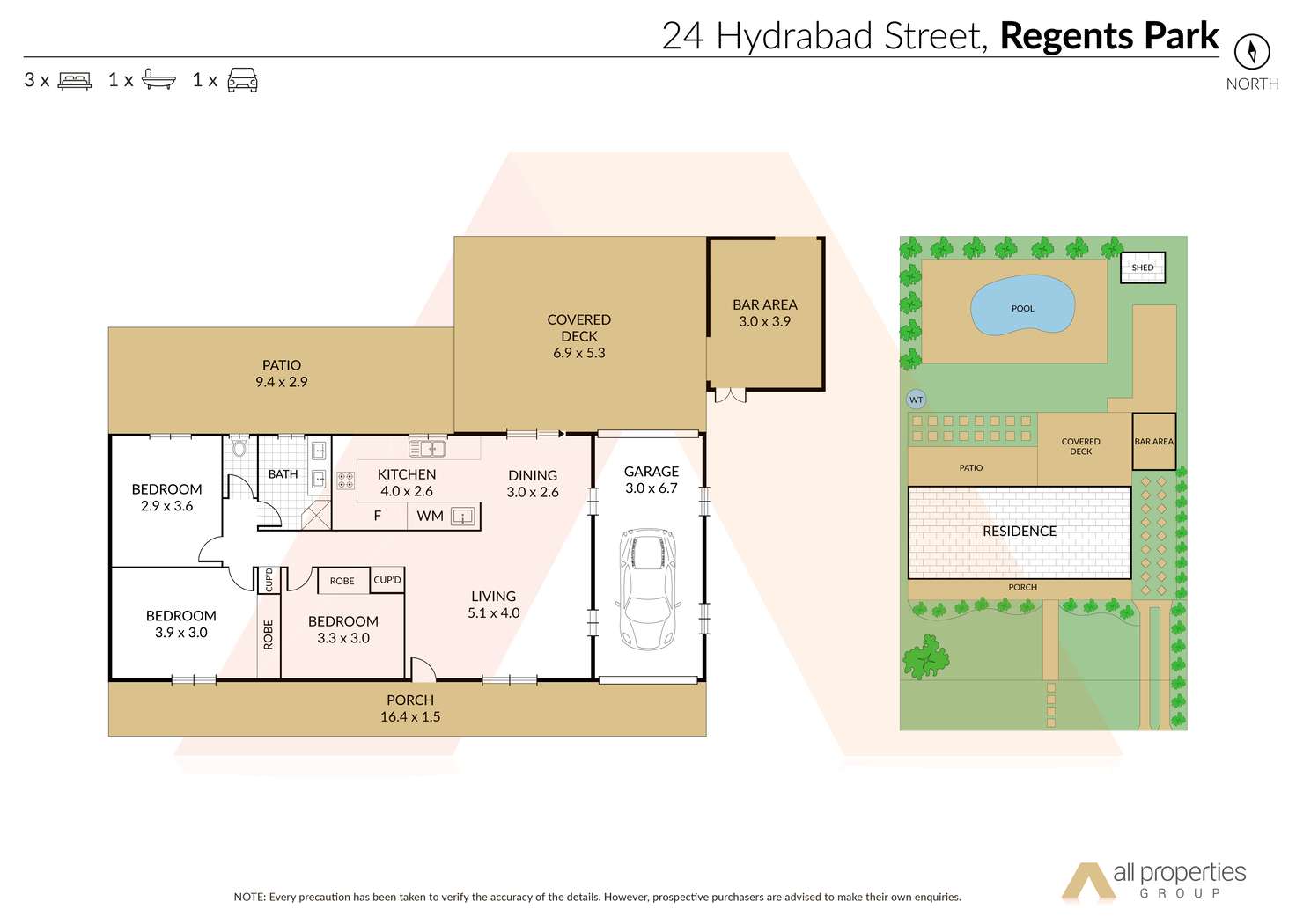 Floorplan of Homely house listing, 24 Hydrabad Street, Regents Park QLD 4118