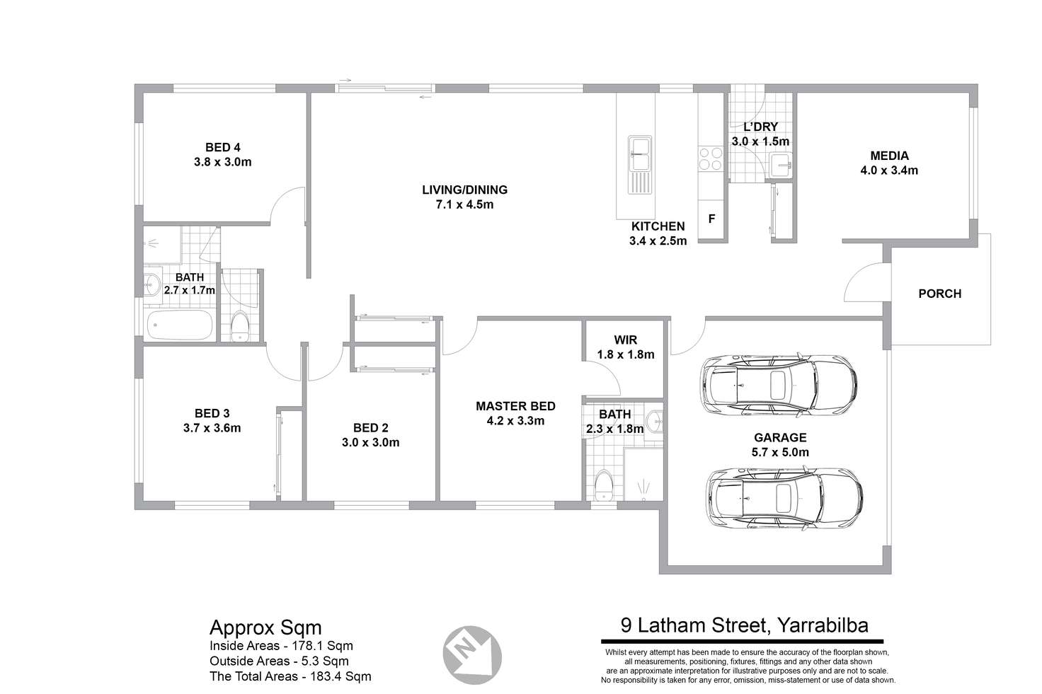 Floorplan of Homely house listing, 9 Latham Street, Yarrabilba QLD 4207