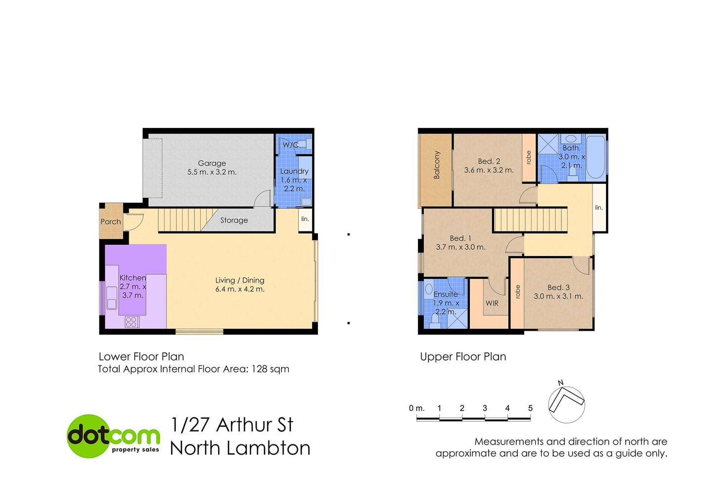 Floorplan of Homely townhouse listing, 1/24 Arthur Street, North Lambton NSW 2299