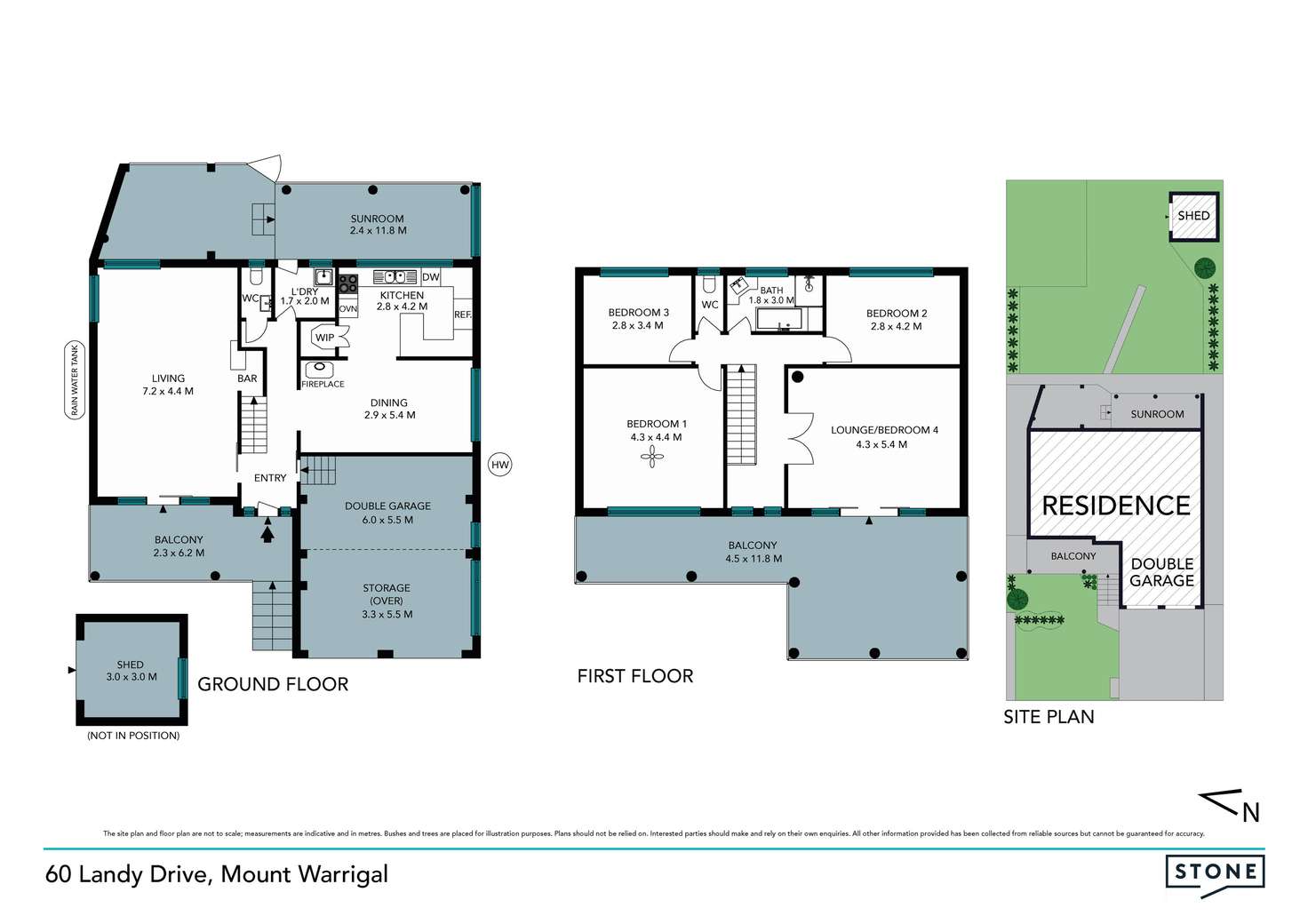 Floorplan of Homely house listing, 60 Landy Drive, Mount Warrigal NSW 2528