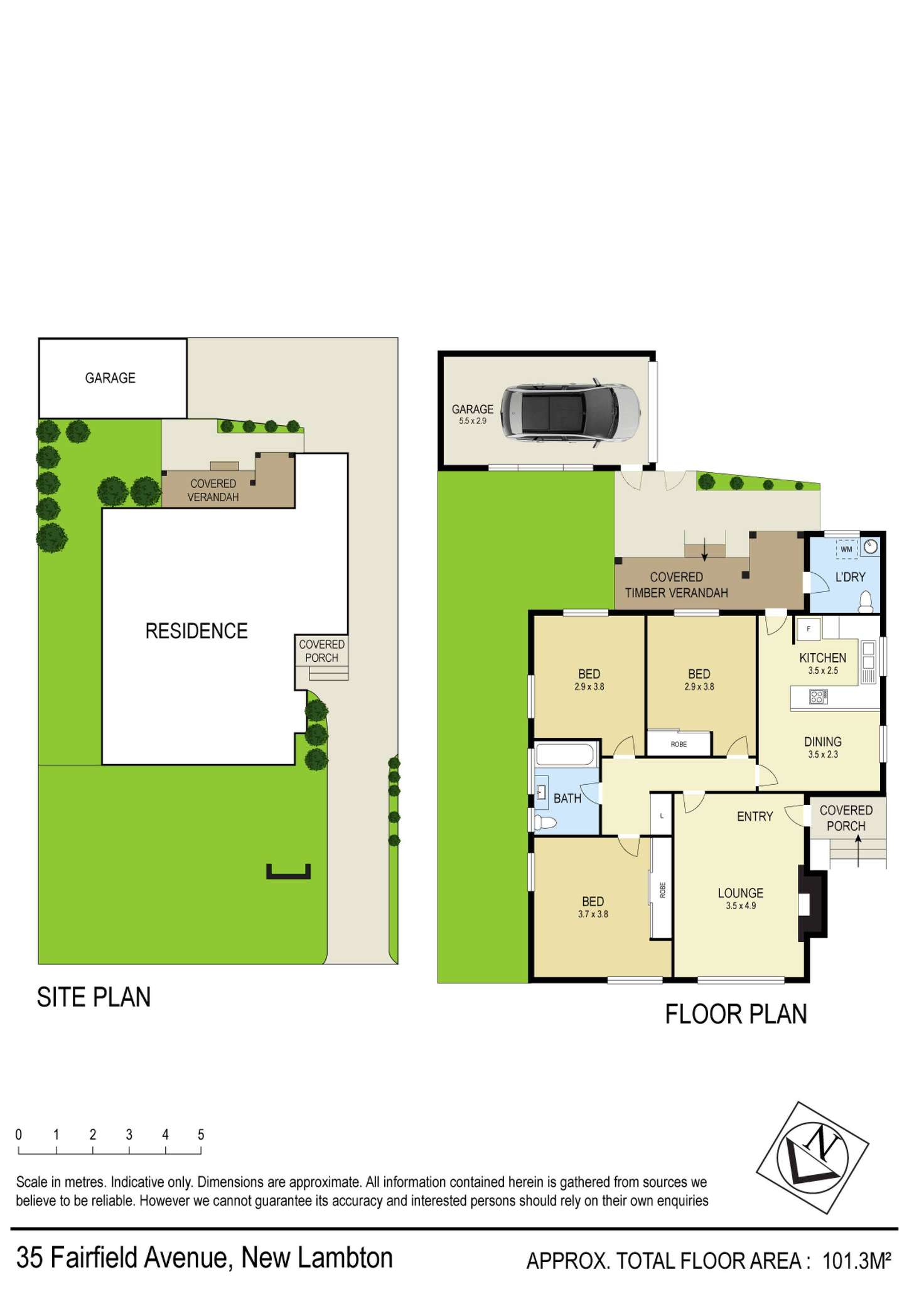 Floorplan of Homely house listing, 35 Fairfield Avenue, New Lambton NSW 2305