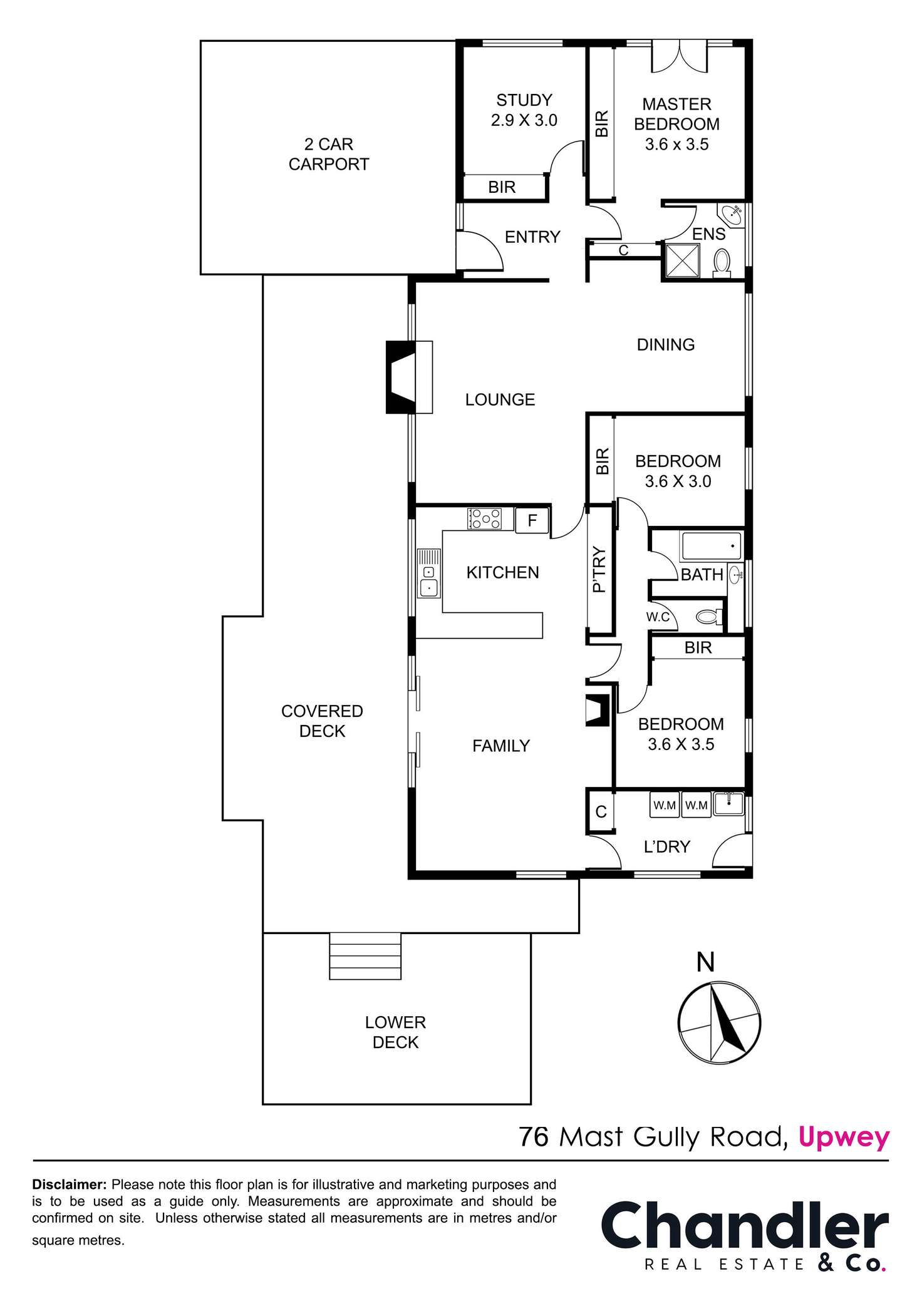 Floorplan of Homely house listing, 76 Mast Gully Road, Upwey VIC 3158