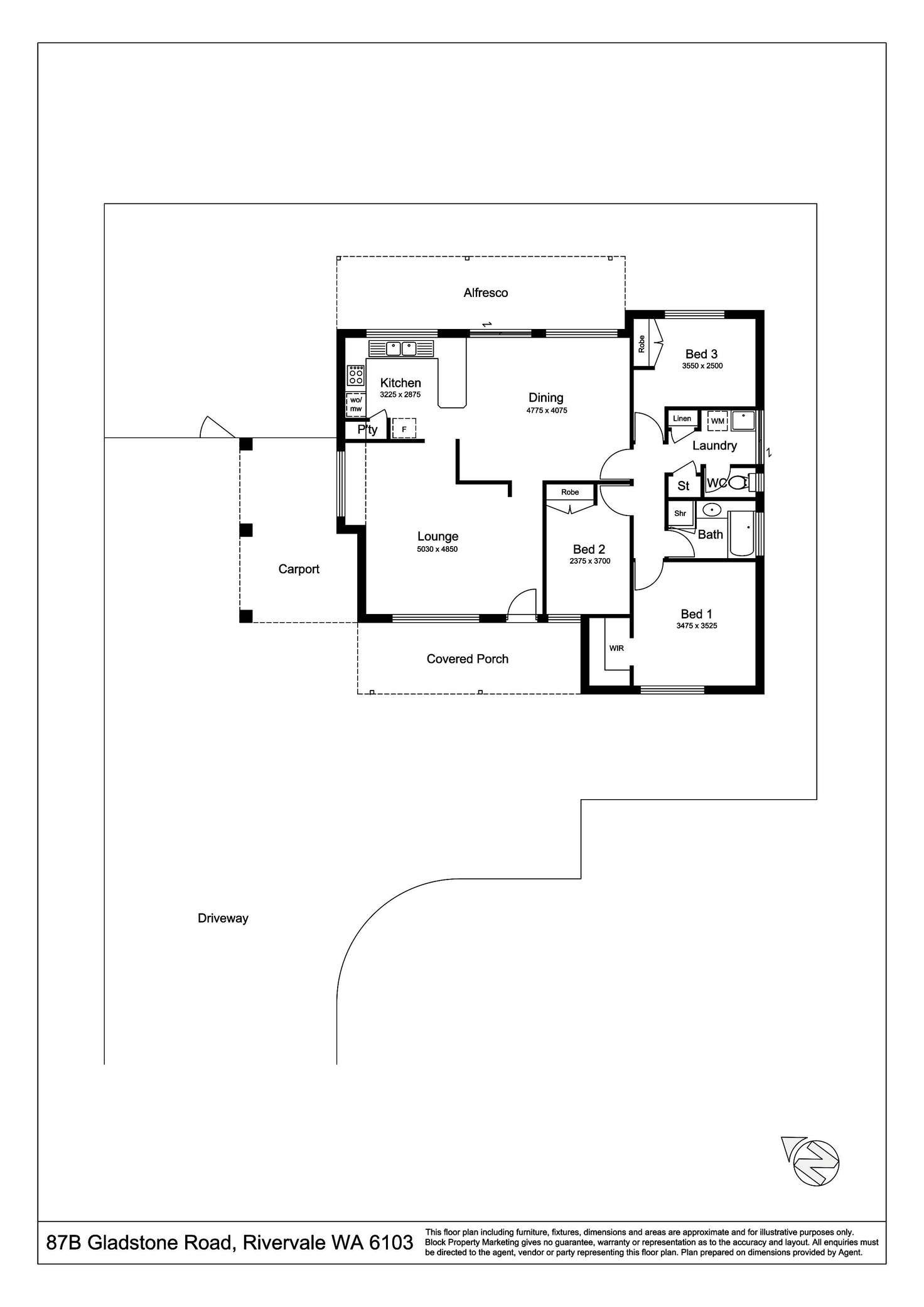 Floorplan of Homely house listing, 87B Gladstone Road, Rivervale WA 6103