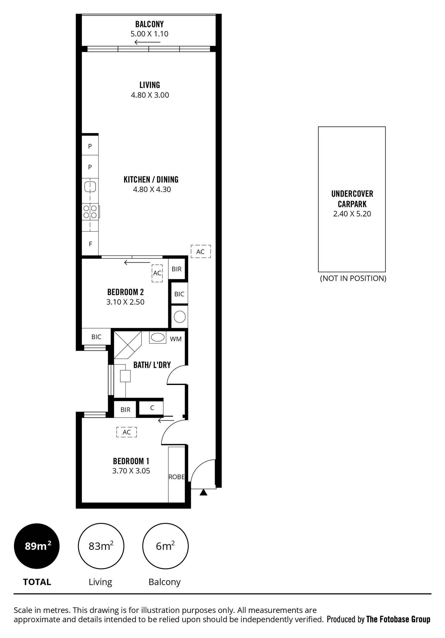Floorplan of Homely apartment listing, 15/261 Pirie Street, Adelaide SA 5000