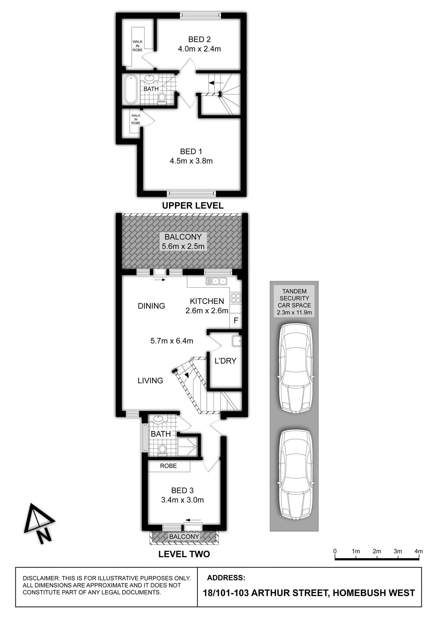 Floorplan of Homely unit listing, 18/101 Arthur Street, Homebush West NSW 2140