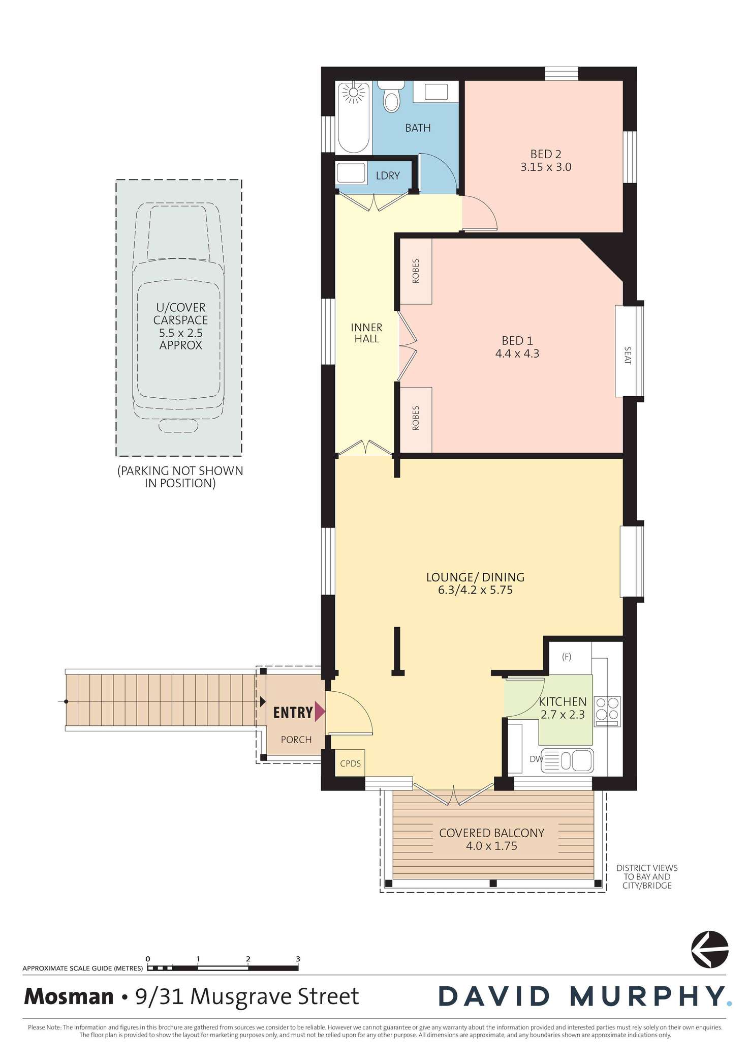 Floorplan of Homely apartment listing, 9/31 Musgrave Street, Mosman NSW 2088