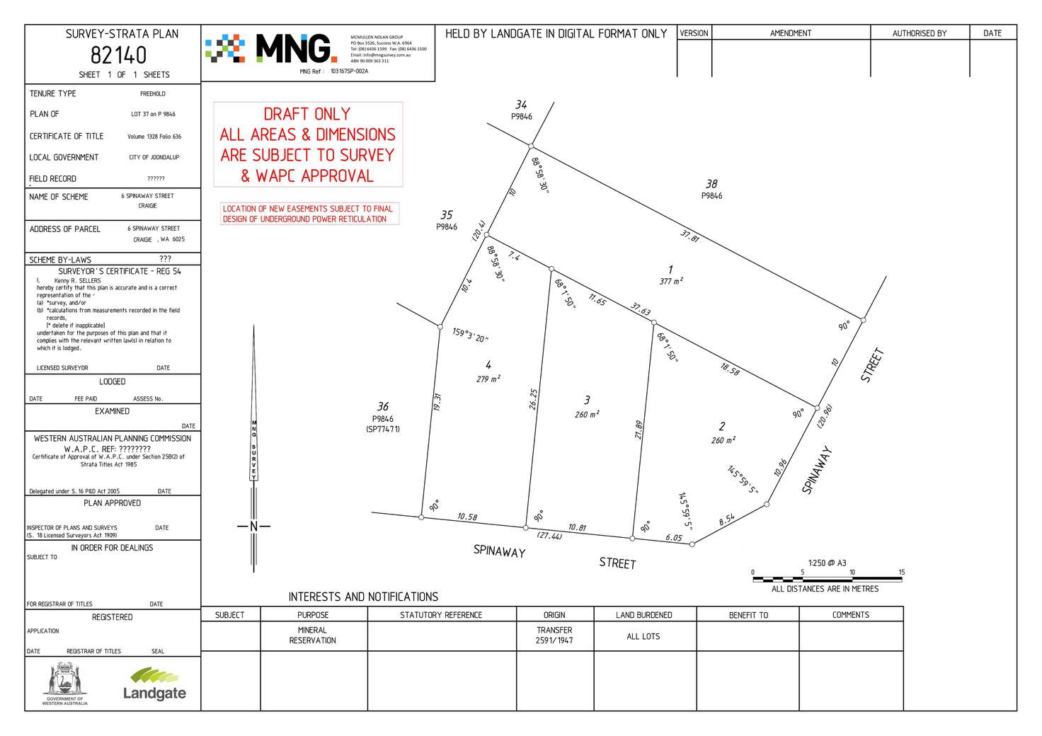 Floorplan of Homely residentialLand listing, LOT 2, 6 Spinaway Street, Craigie WA 6025