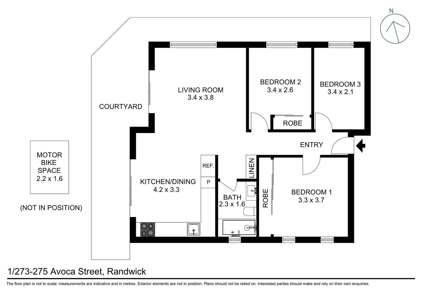 Floorplan of Homely apartment listing, 1/273-275 Avoca Street, Randwick NSW 2031