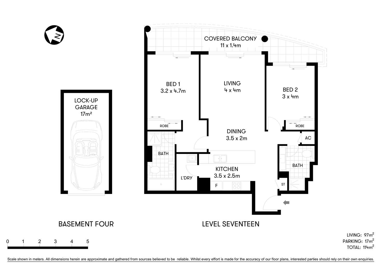Floorplan of Homely apartment listing, 145/1 Katherine Street, Chatswood NSW 2067