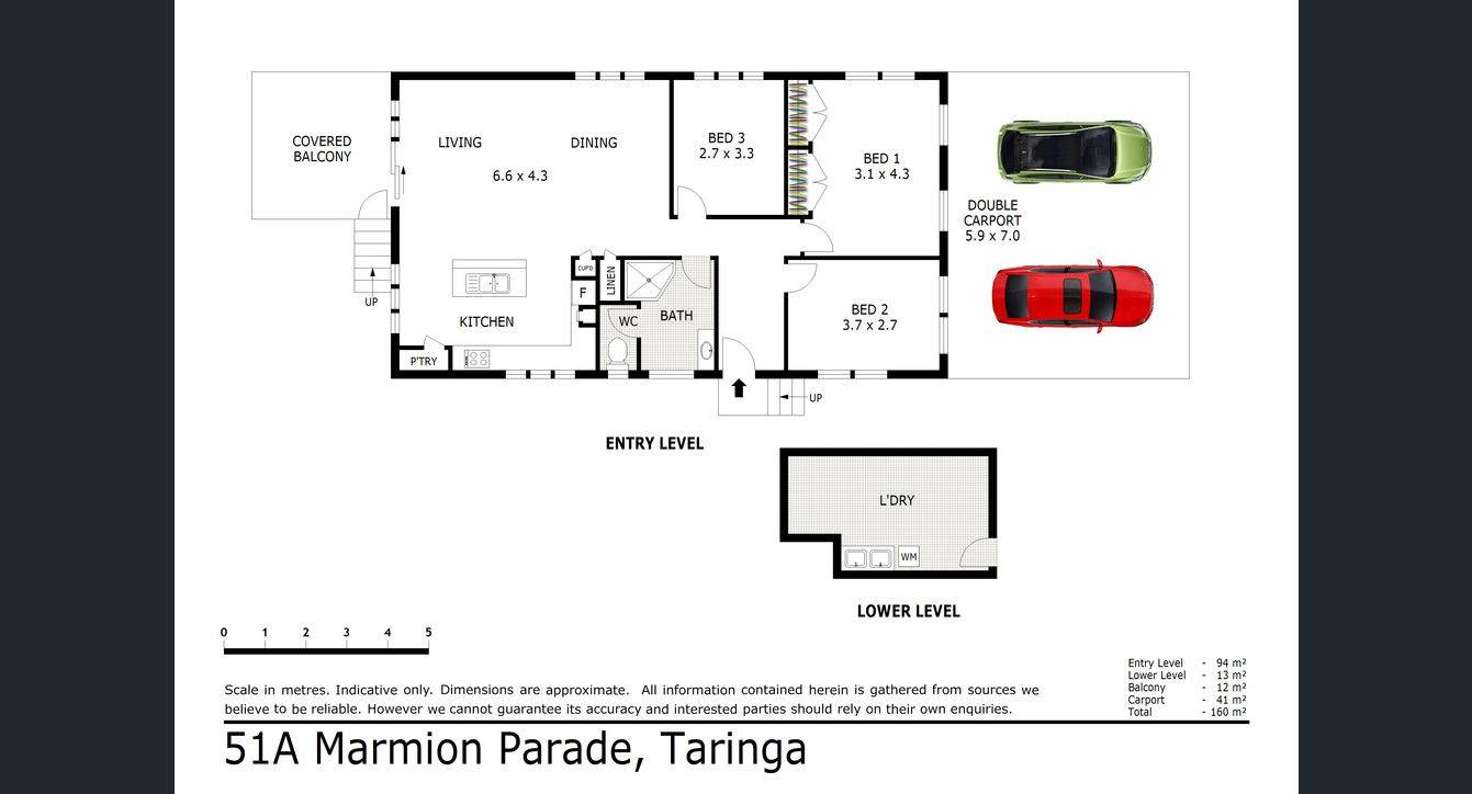 Floorplan of Homely house listing, 51A Marmion Parade, Taringa QLD 4068