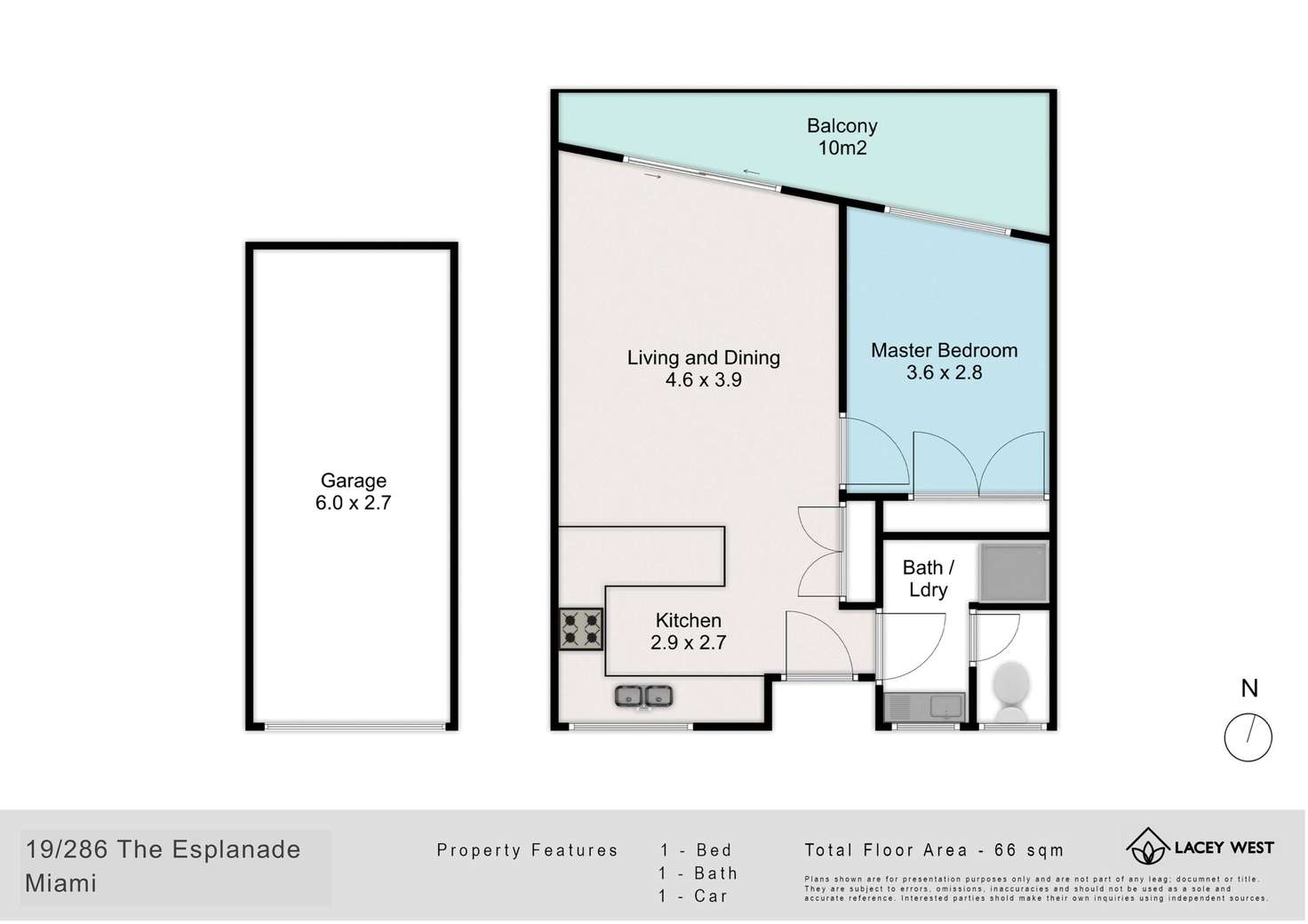 Floorplan of Homely unit listing, 19/286 The Esplanade, Miami QLD 4220