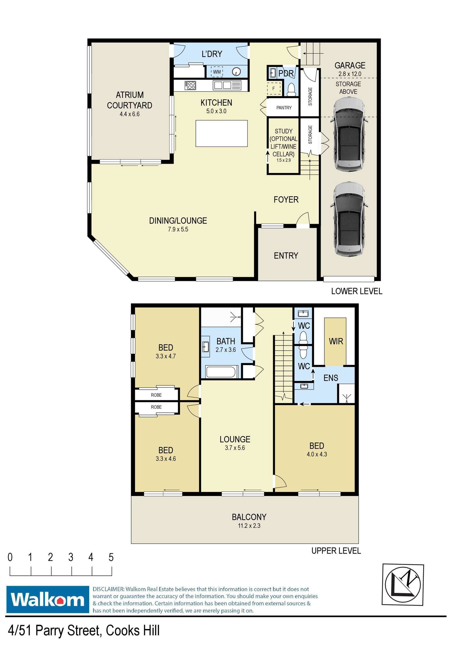 Floorplan of Homely townhouse listing, 4/51 Parry Street, Cooks Hill NSW 2300