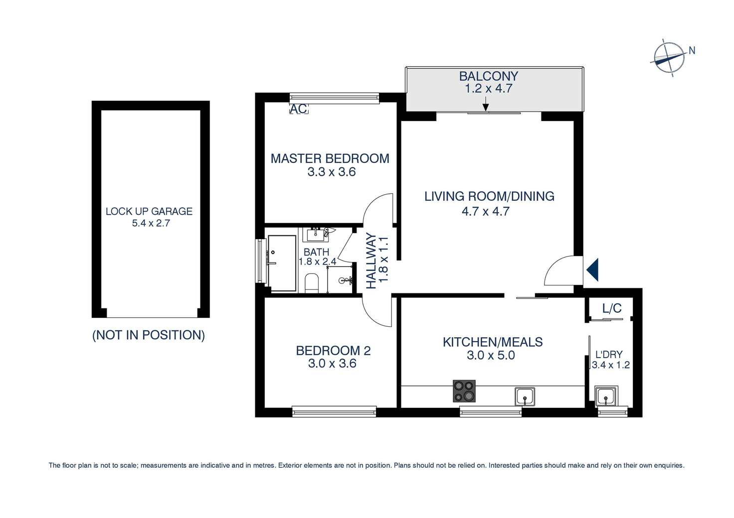 Floorplan of Homely apartment listing, 2/64 O'Connell Street, Parramatta NSW 2150