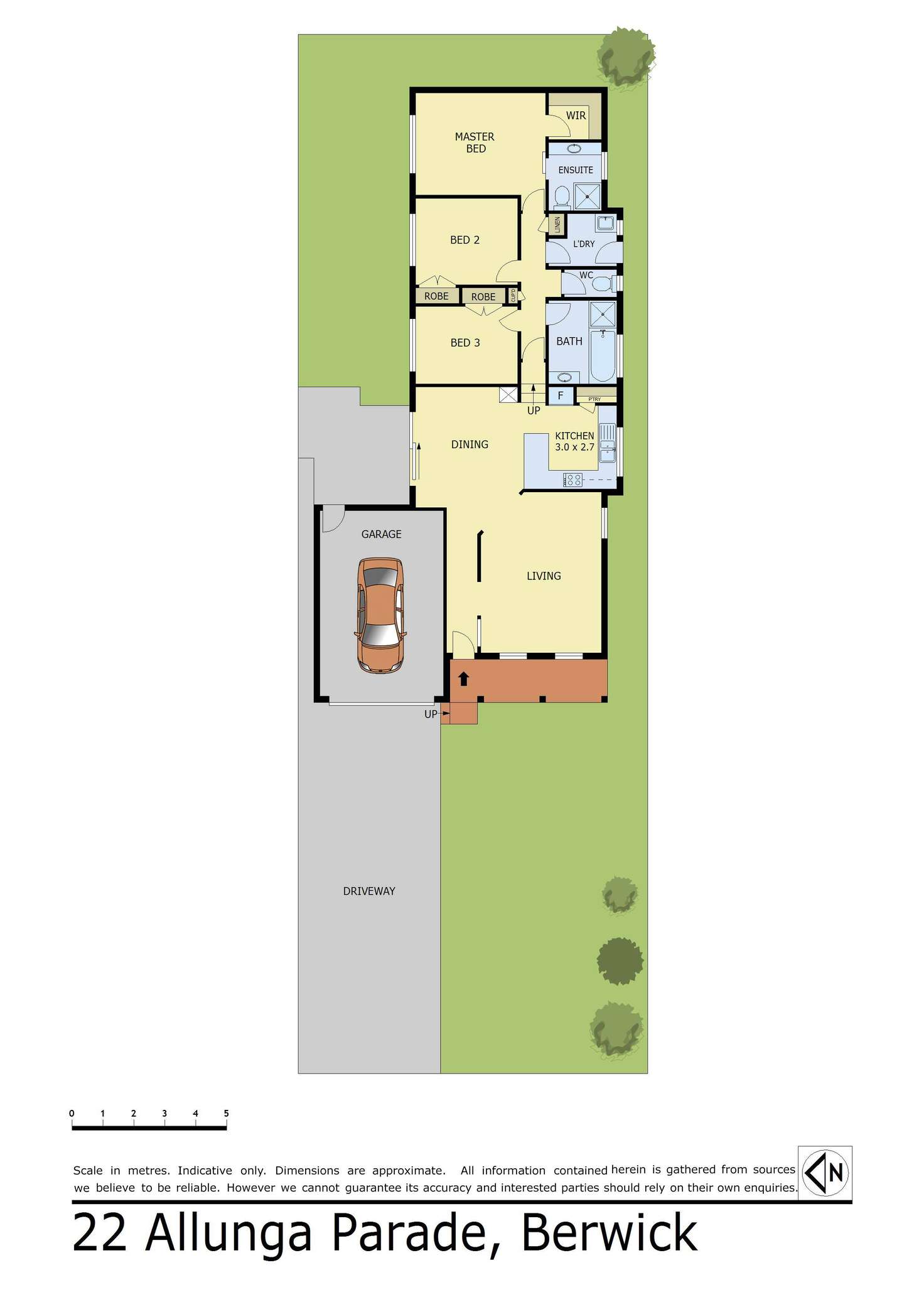 Floorplan of Homely house listing, 22 Allunga Parade, Berwick VIC 3806
