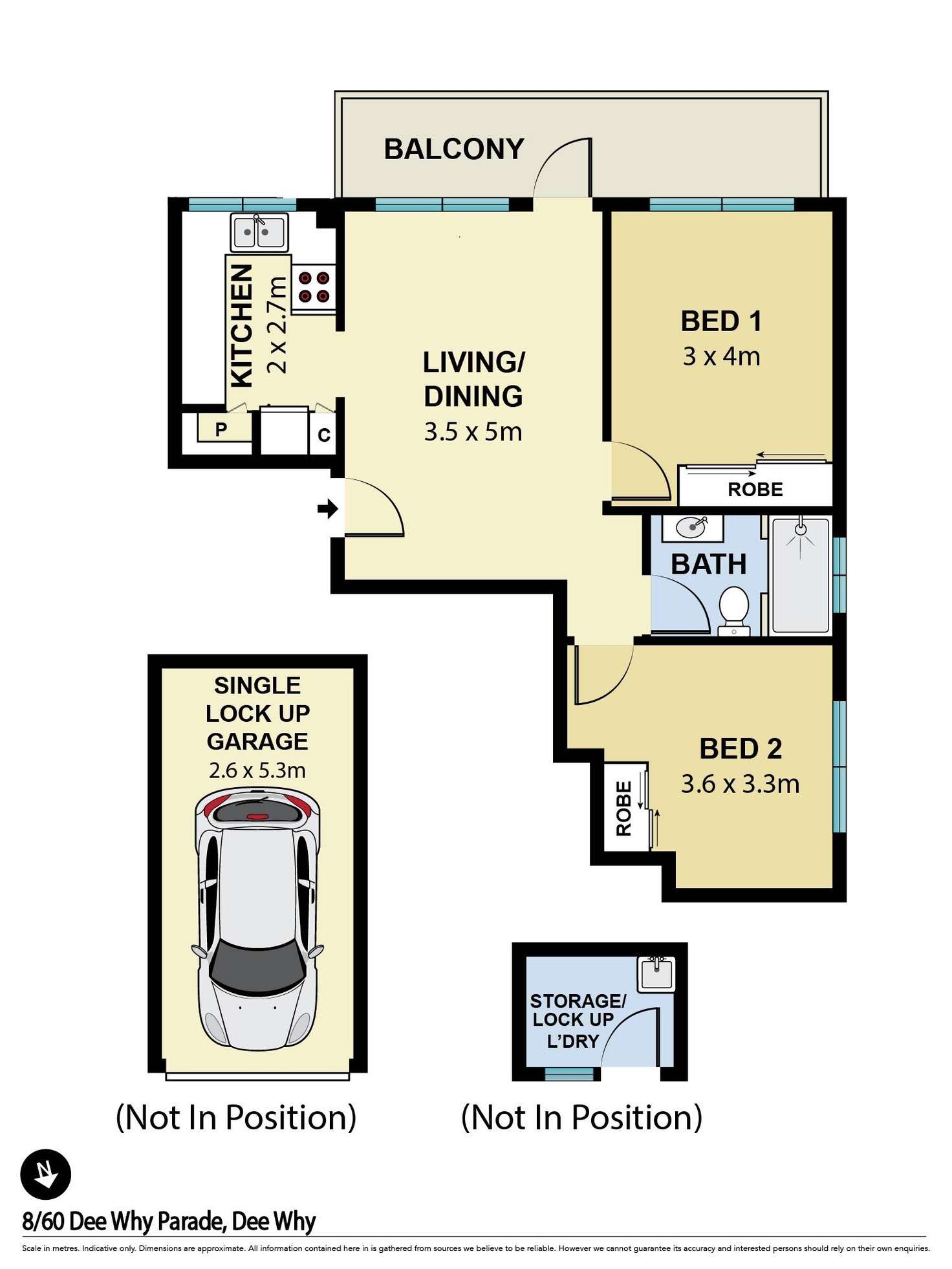 Floorplan of Homely apartment listing, 8/60-62 Dee Why Parade, Dee Why NSW 2099