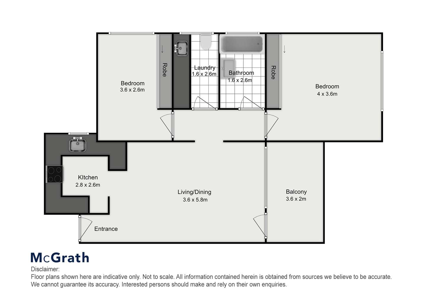 Floorplan of Homely apartment listing, 8/48 Washington Street, Bexley NSW 2207